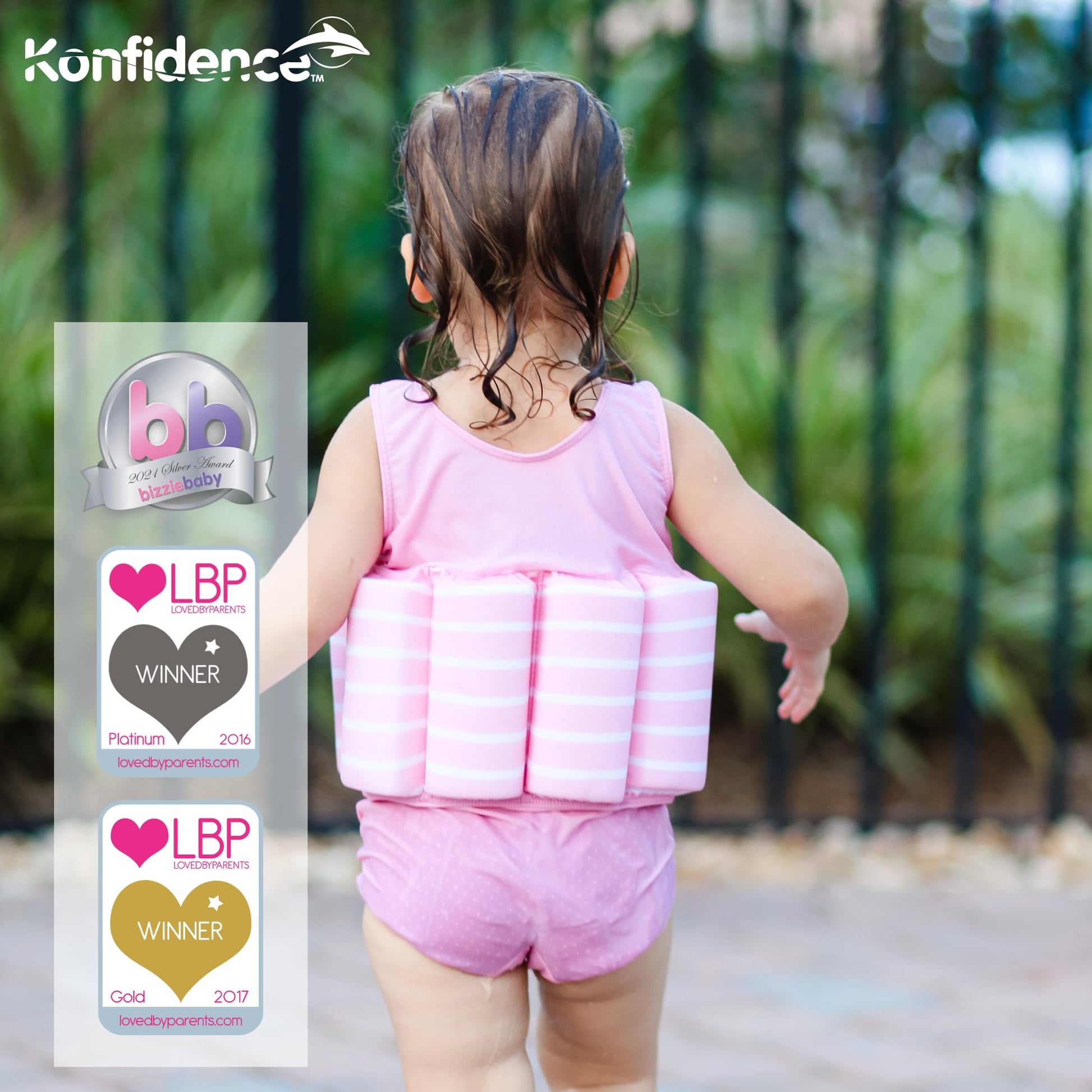 Konfidence Floatsuit (Pink Sea Friends, 1-2 Años)