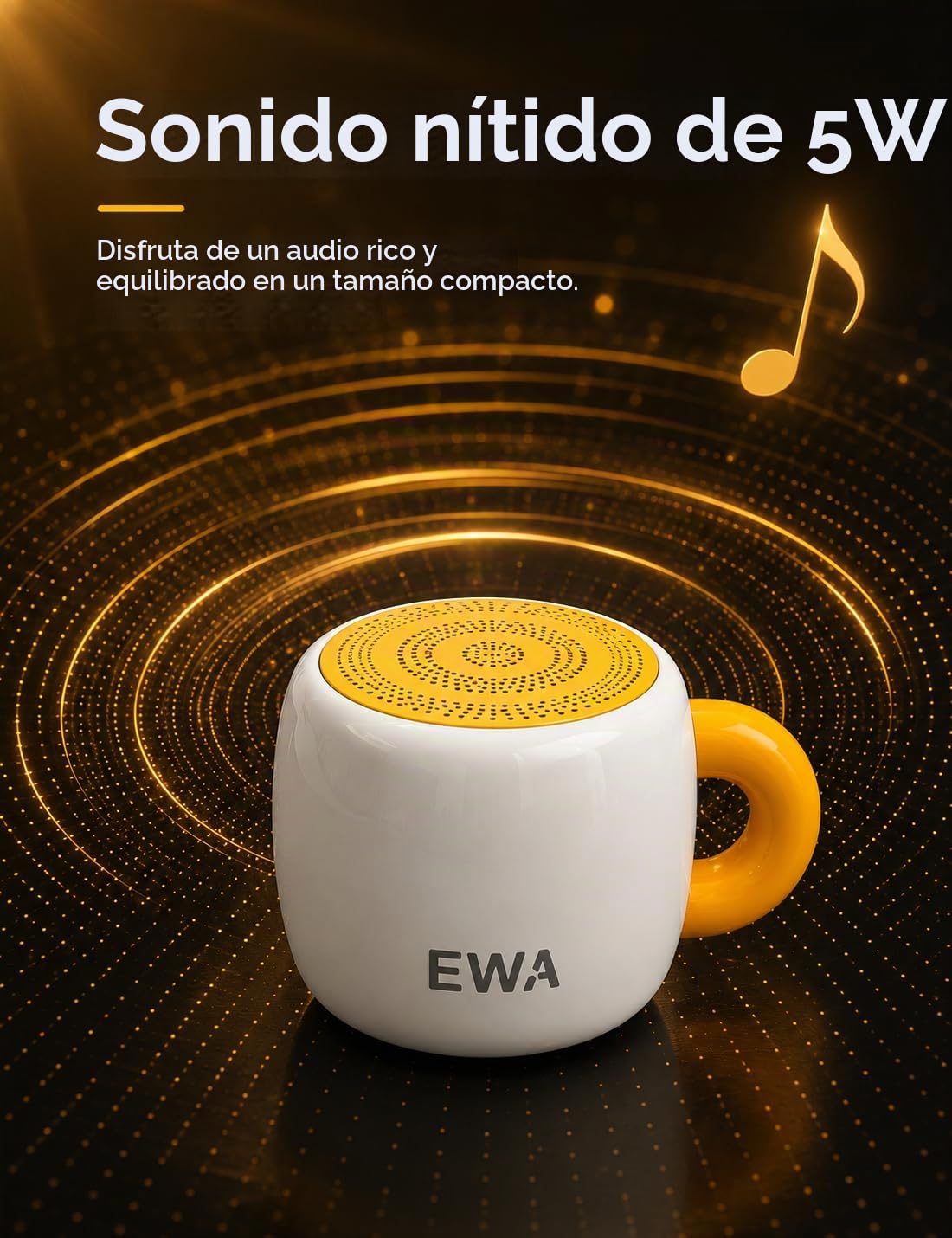 Altavoz Bluetooth Portátil EWA A163 Impermeable con Sonido Fuerte y Claro