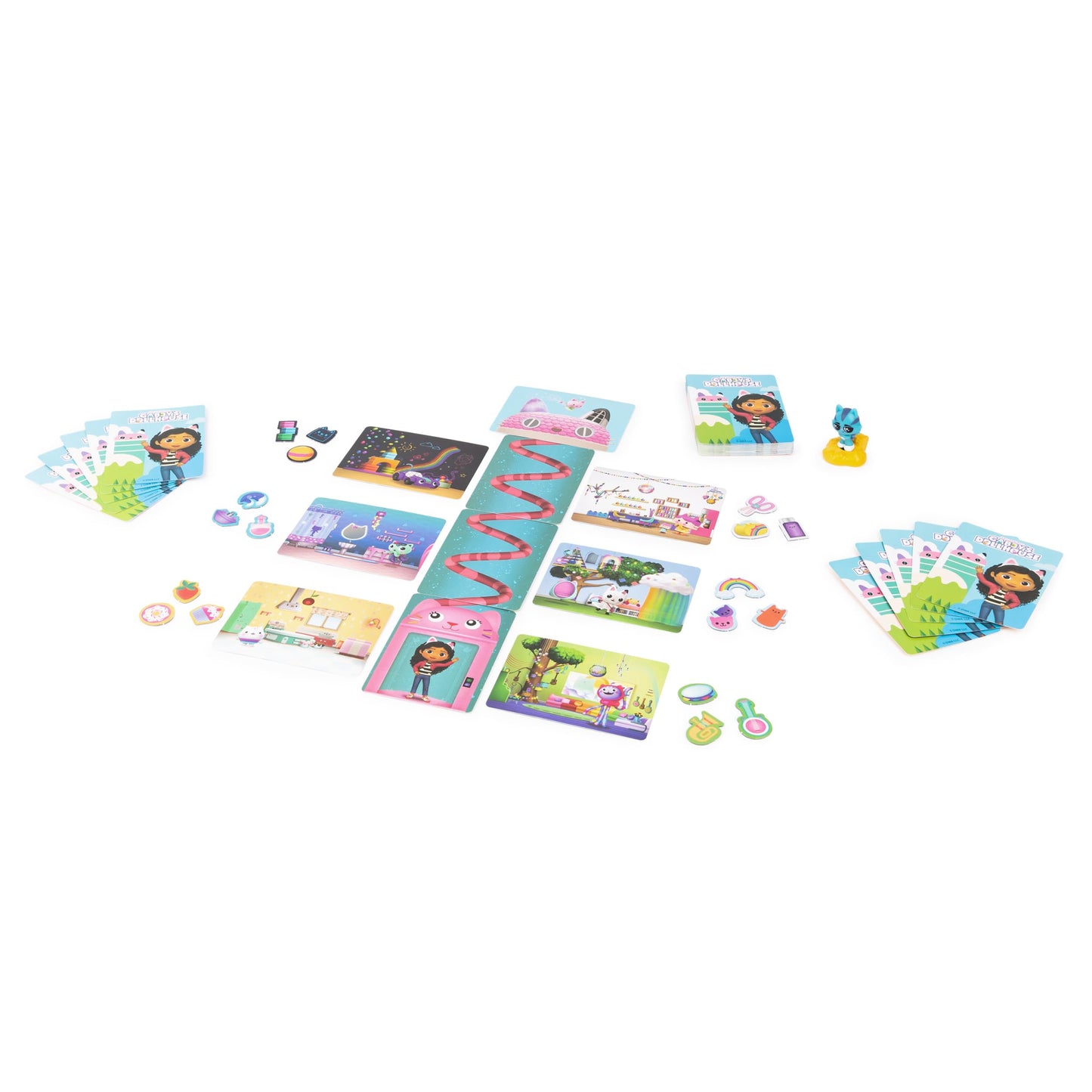 Cardinal, Gabby´s Dollhouse, Juego de Pares en la casa mágica, Juego de Memoria para 2 Jugadores, Juego de Mesa Inspirado en la Serie Original de Netflix, para niños a Partir de 4 años