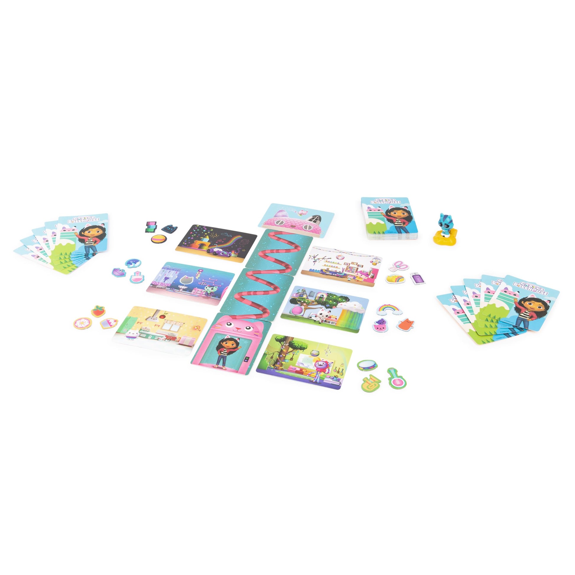 Cardinal, Gabby´s Dollhouse, Juego de Pares en la casa mágica, Juego de Memoria para 2 Jugadores, Juego de Mesa Inspirado en la Serie Original de Netflix, para niños a Partir de 4 años