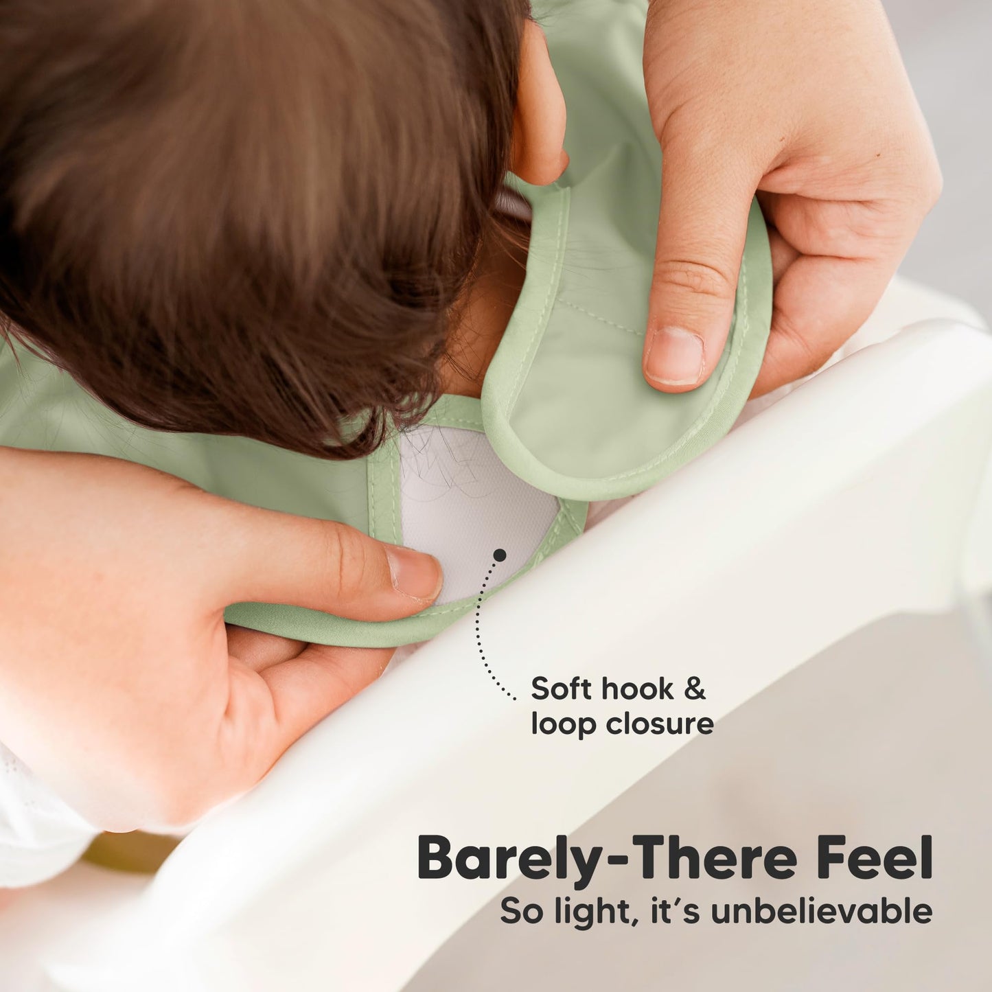 KeaBabies - Paquete de 3 baberos impermeables para comer – Baberos ligeros de alimentación para niños pequeños con gran colector de alimentos, a prueba de desorden, esenciales para comer bebés de