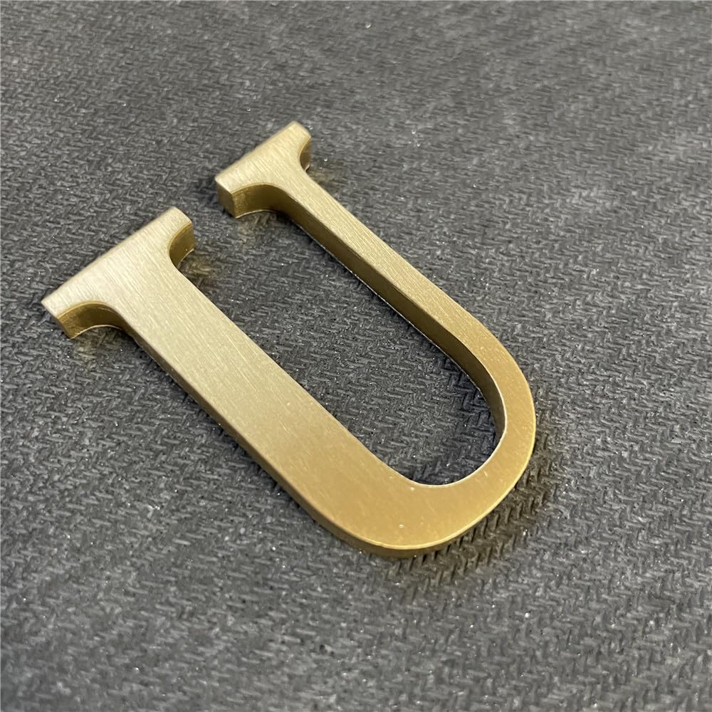 BWRMHME - calcomanía de latón de 2.6 pulgadas, letras inglesas, letras del alfabeto de metal, letras y números autoadhesivos, señalización de dirección de casa, números de puerta, herramientas de