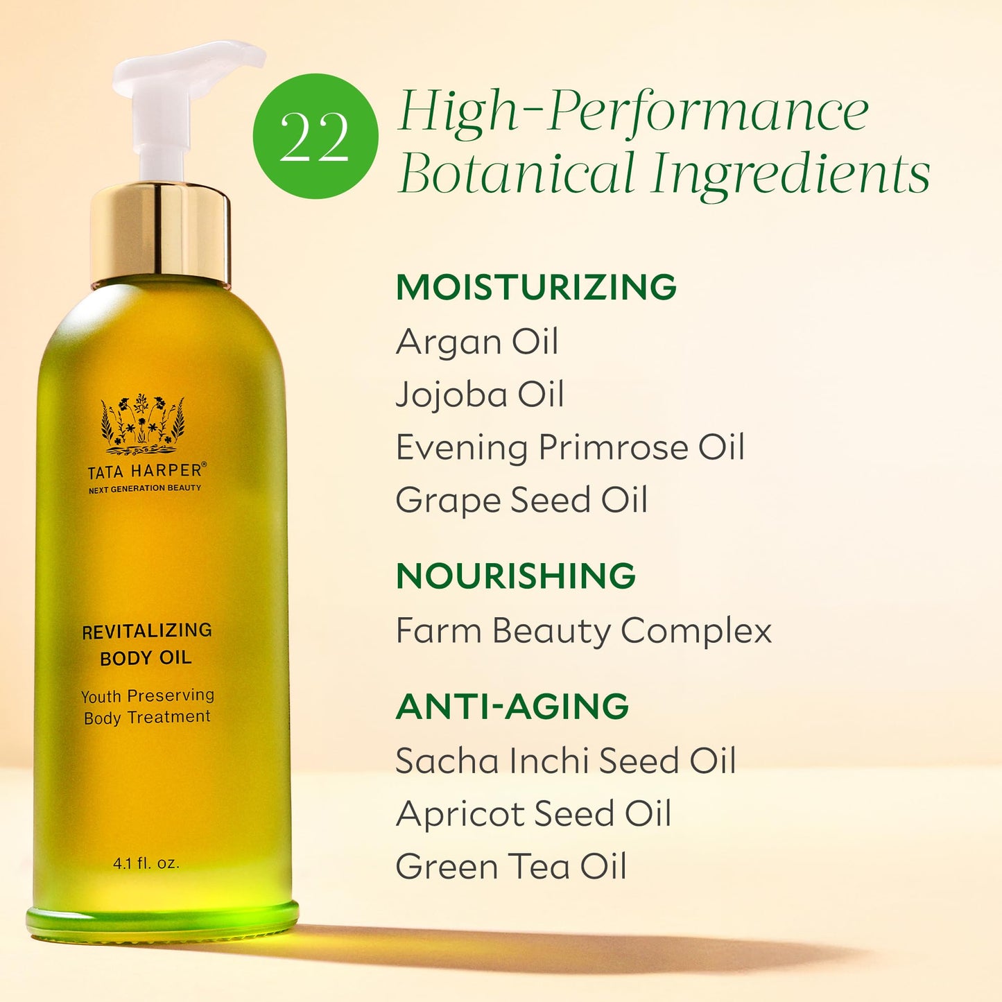 Tata Harper All-Natural Revitalizing Body Oil 125ml/4.1oz