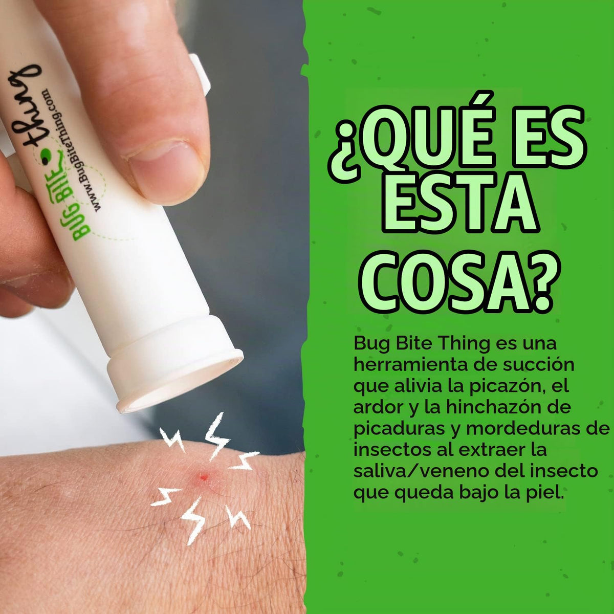Herramienta de Succión Bug Bite Thing Blanca Paquete de 3 para Picaduras de Insectos y Abejas