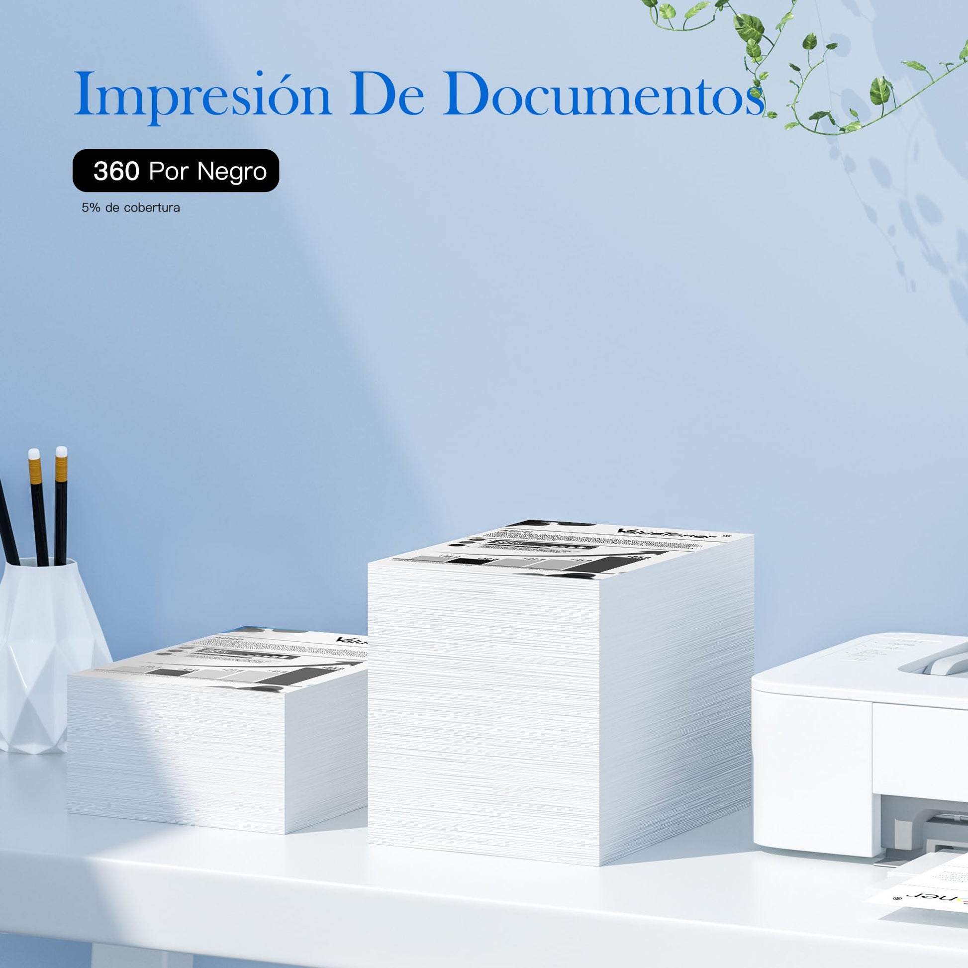 Cartucho de Tinta Valuetoner Negro Mayor Capacidad Compatible con HP 662XL para HP DeskJet Ink Advantage