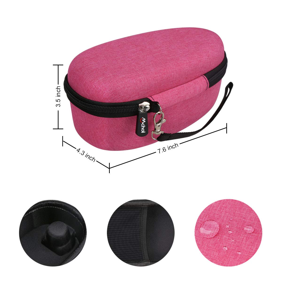 Funda de Viaje Mchoi Hierro Rojo a Prueba de Golpes para Steamfast SF-717