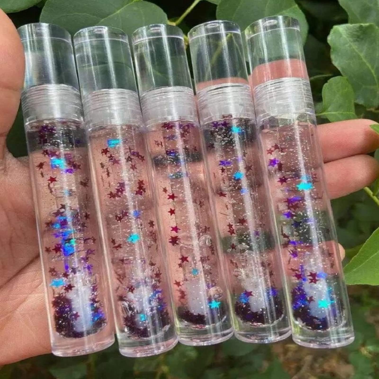 Tubo de Contenedor de Bálsamo Labial con Lápiz Labial Blanco 5 ml 100pcs Claro