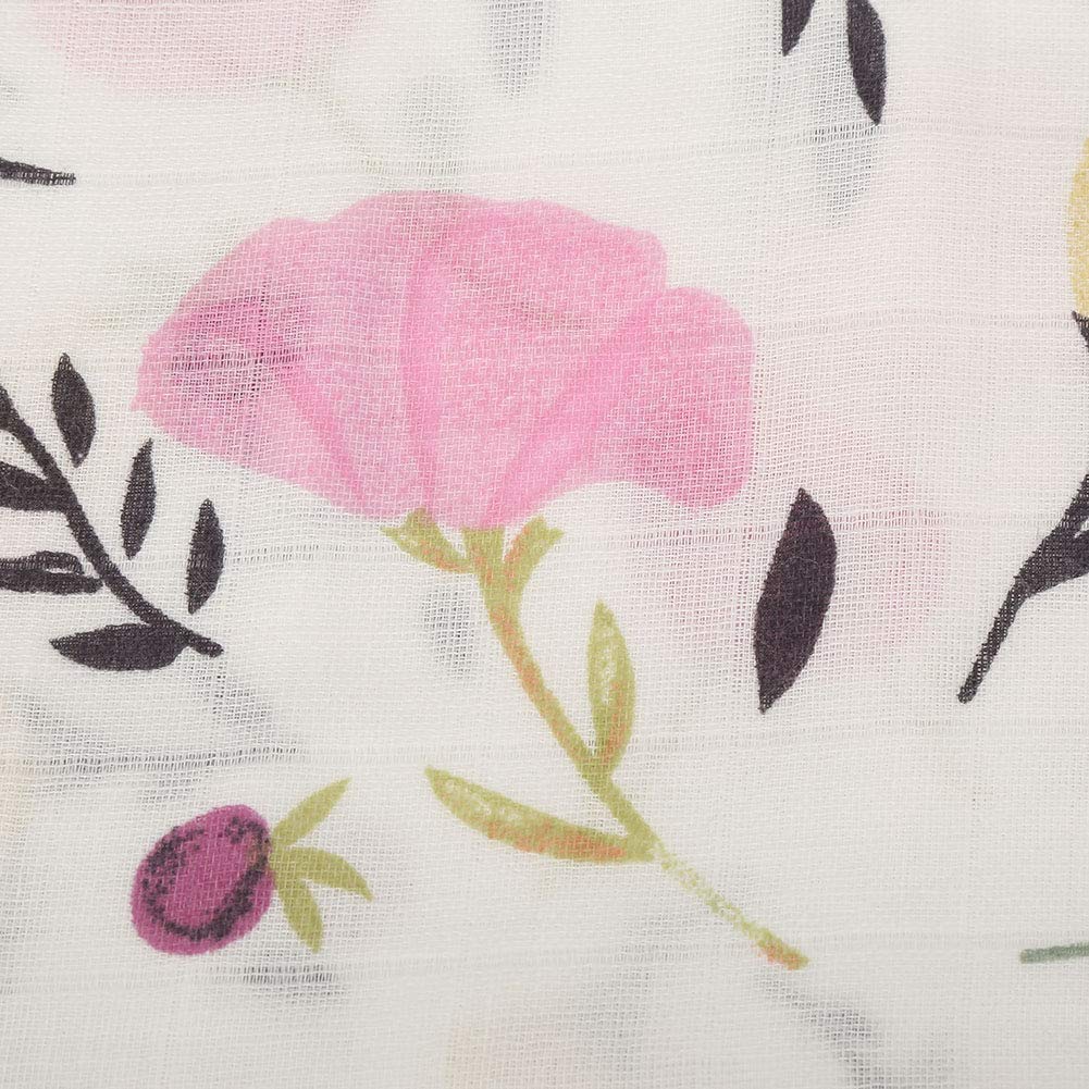Manta Swaddle de muselina Ultra Soft Bamboo Cotton Baby Swaddle Gran manta de recepción orgánica para niños y niñas(#4)