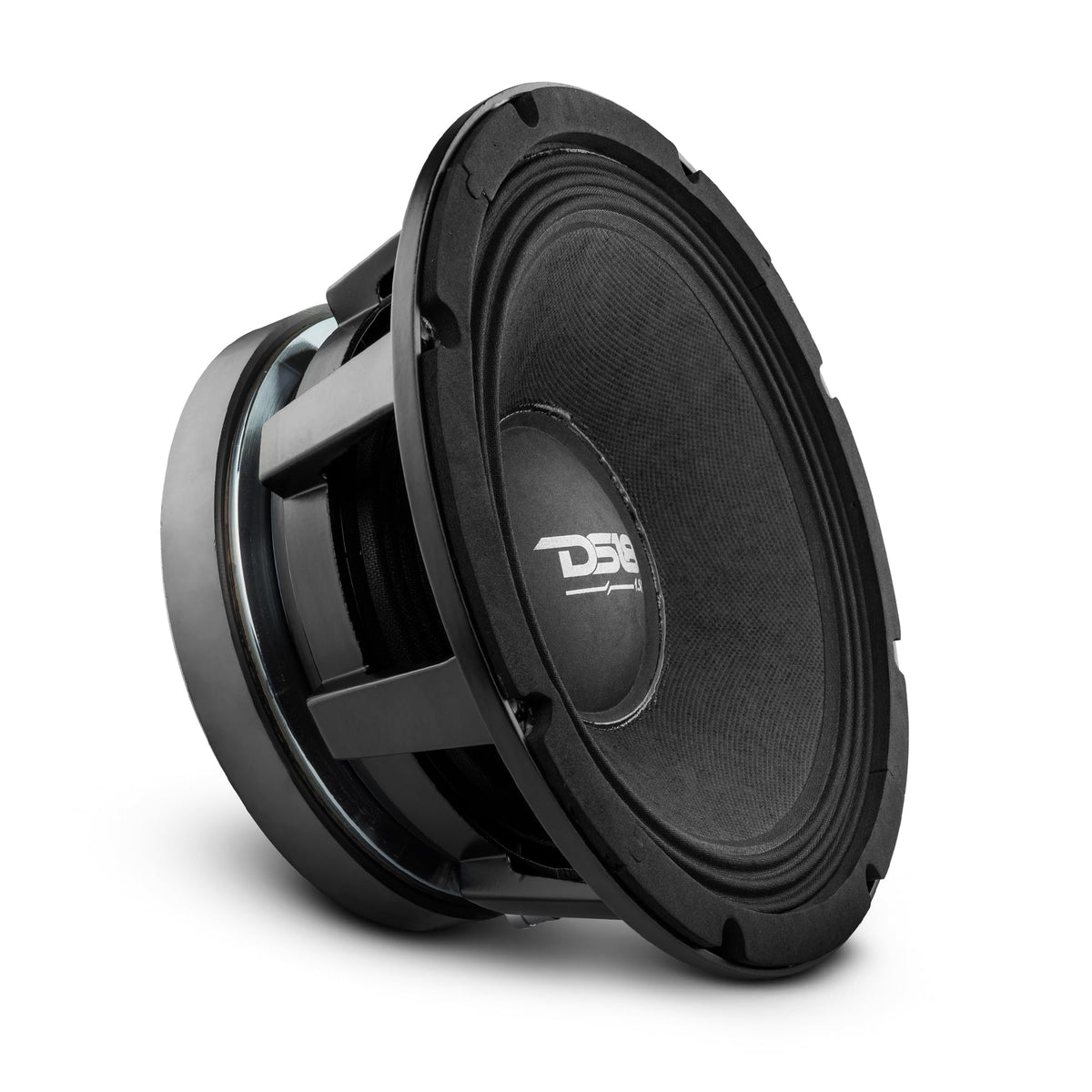 Altavoz de Bajo Medio DS18 en Rojo de 10 Pulgadas con Potente Rango de Audio para Coche