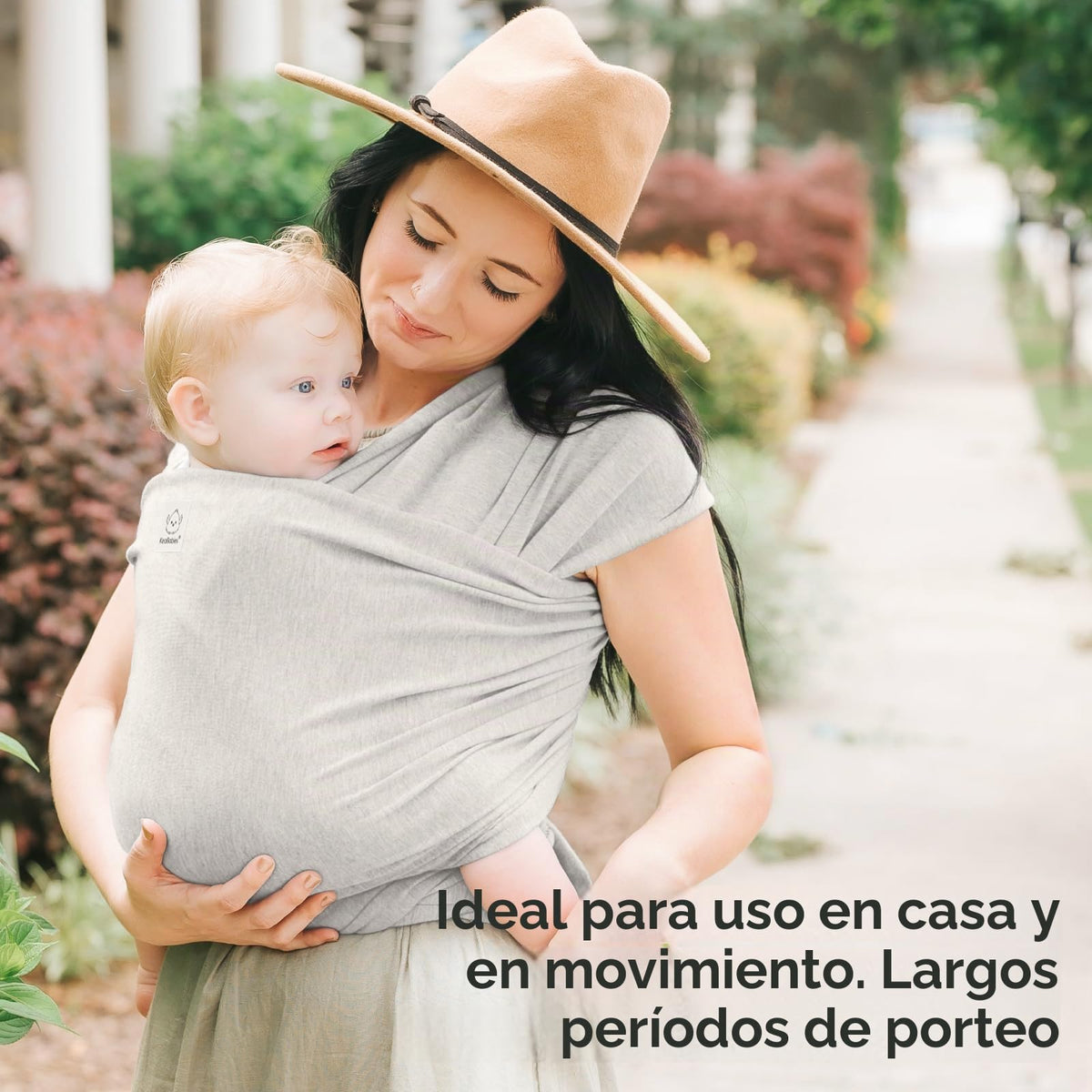 KeaBabies - Portabebés Original Todo en 1 para Bebés Recién Nacidos a Niños, Fácil de Llevar, Unión Manos Libres, Envoltura Ligera y Transpirable para (Rhino)