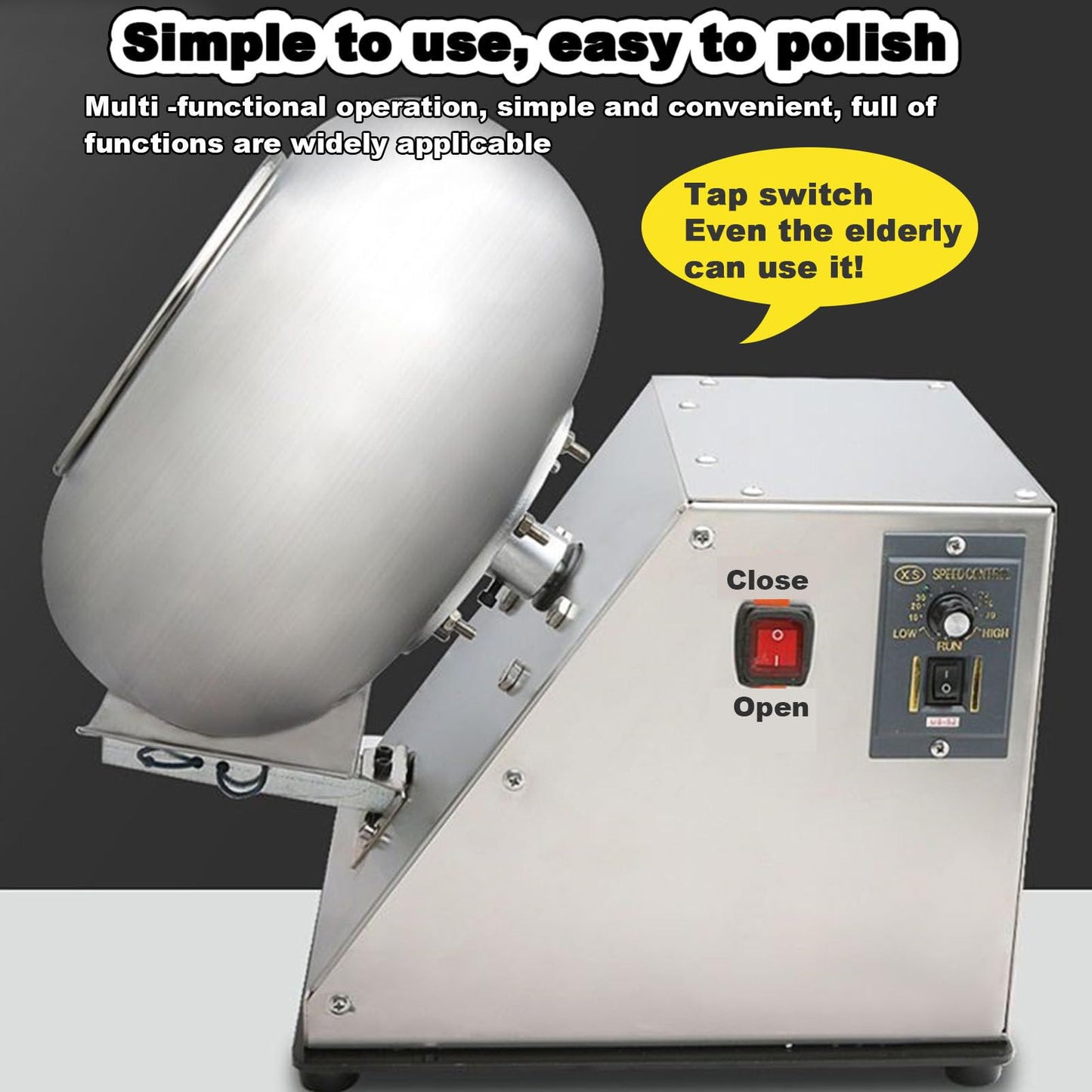 Máquina de Recubrimiento Oiyekntd para Chocolate y Azúcar, 110V, Comercial Automática