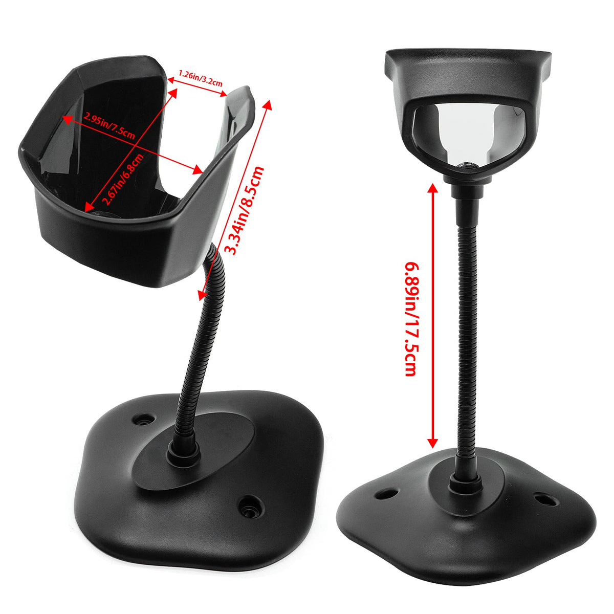 Soporte Universal para Escáner Zebra Symbol Negro Compatible Multimodelo