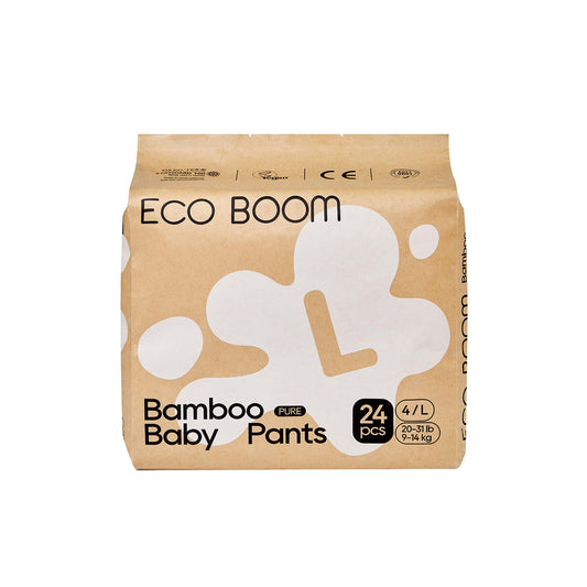Pantalones de Entrenamiento ECO BOOM Blanco Hipoalergénicos para Niños Pequeños