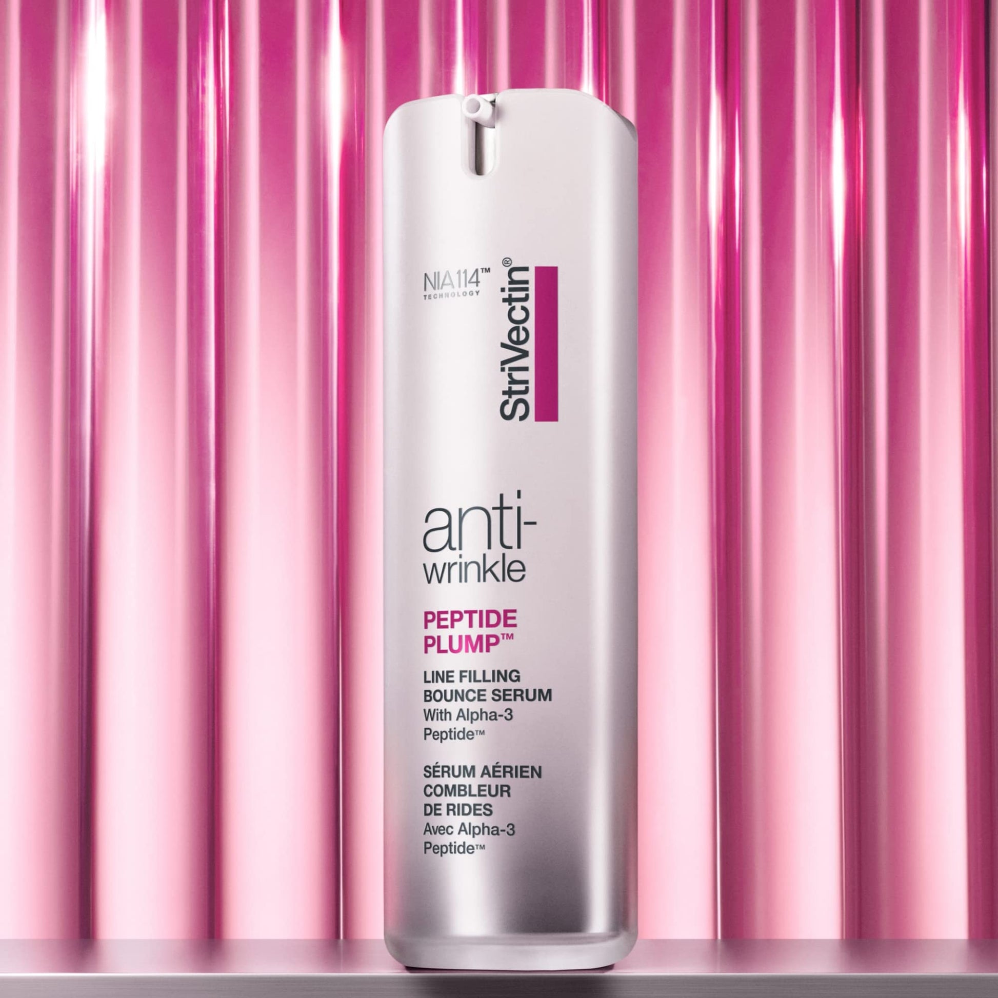 Serum with Anti-Wrinkle Peptides for Women - Firms and Plumps Skin - 1 oz