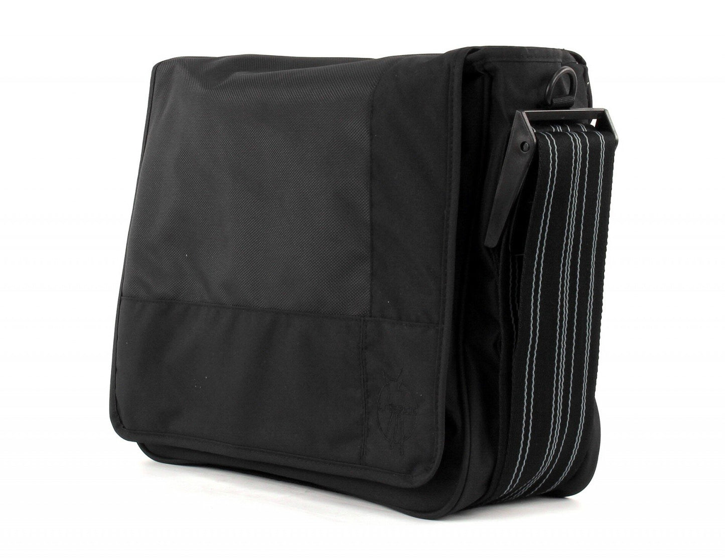 Lassig Messenger Diaper Bag, retazos negro (Patchwork Black), Una talla