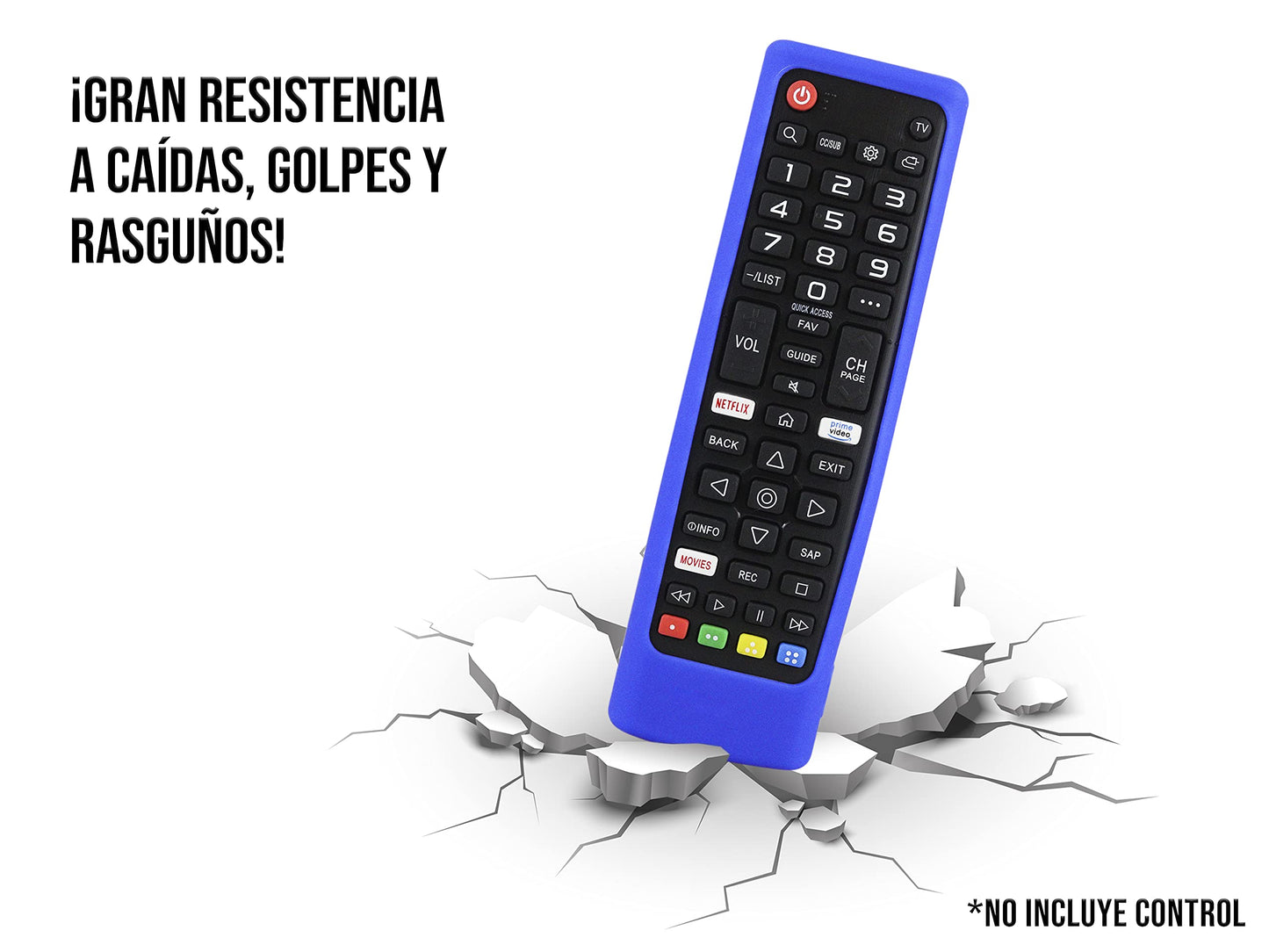 Funda para Control LG AKB75095307 AKB75375604 AKB74915305 Universal a Prueba de Golpes Protectora Silicon Case Protector (Blue)