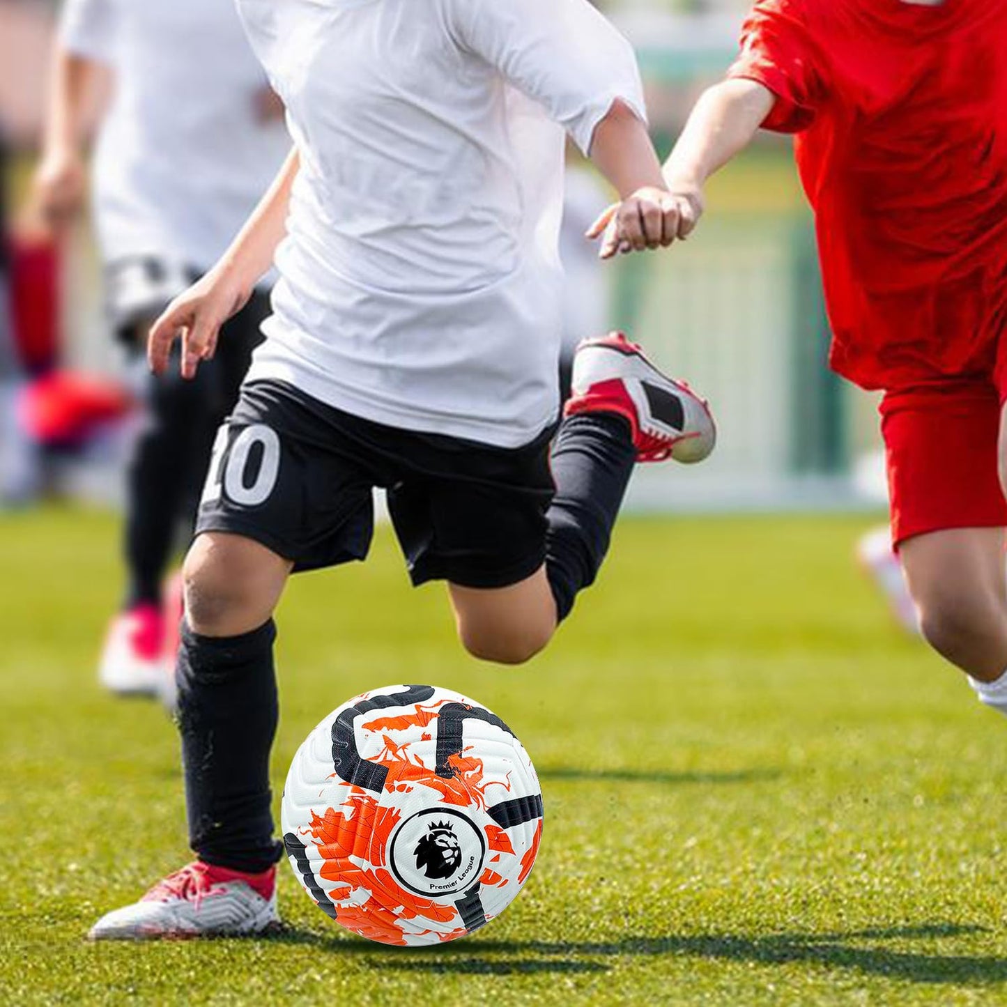 Balón de Fútbol QMCZLA Naranja Entrenamiento Juvenil Tamaño 5 para Niños y Adultos