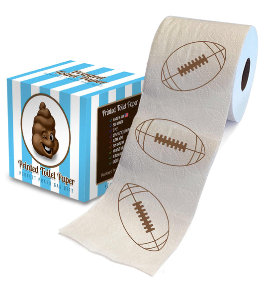 Rollo de Papel Higiénico Impreso TP Sports Games Fútbol Divertido para Adultos