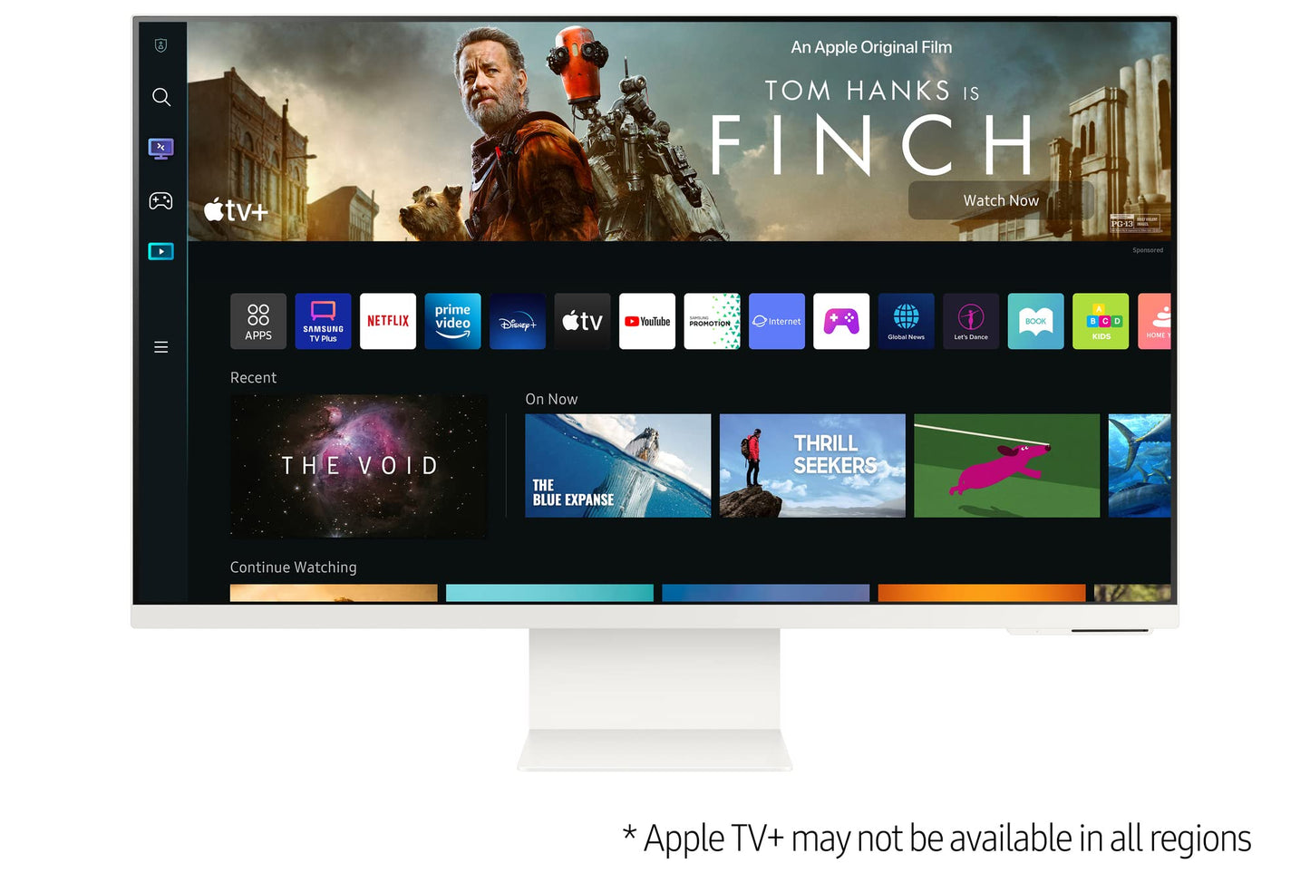 Monitor de Computadora Samsung Blanco 32 Pulgadas 4K UHD HDR Inteligente con Transmisión de TV y Cámara Slimfit