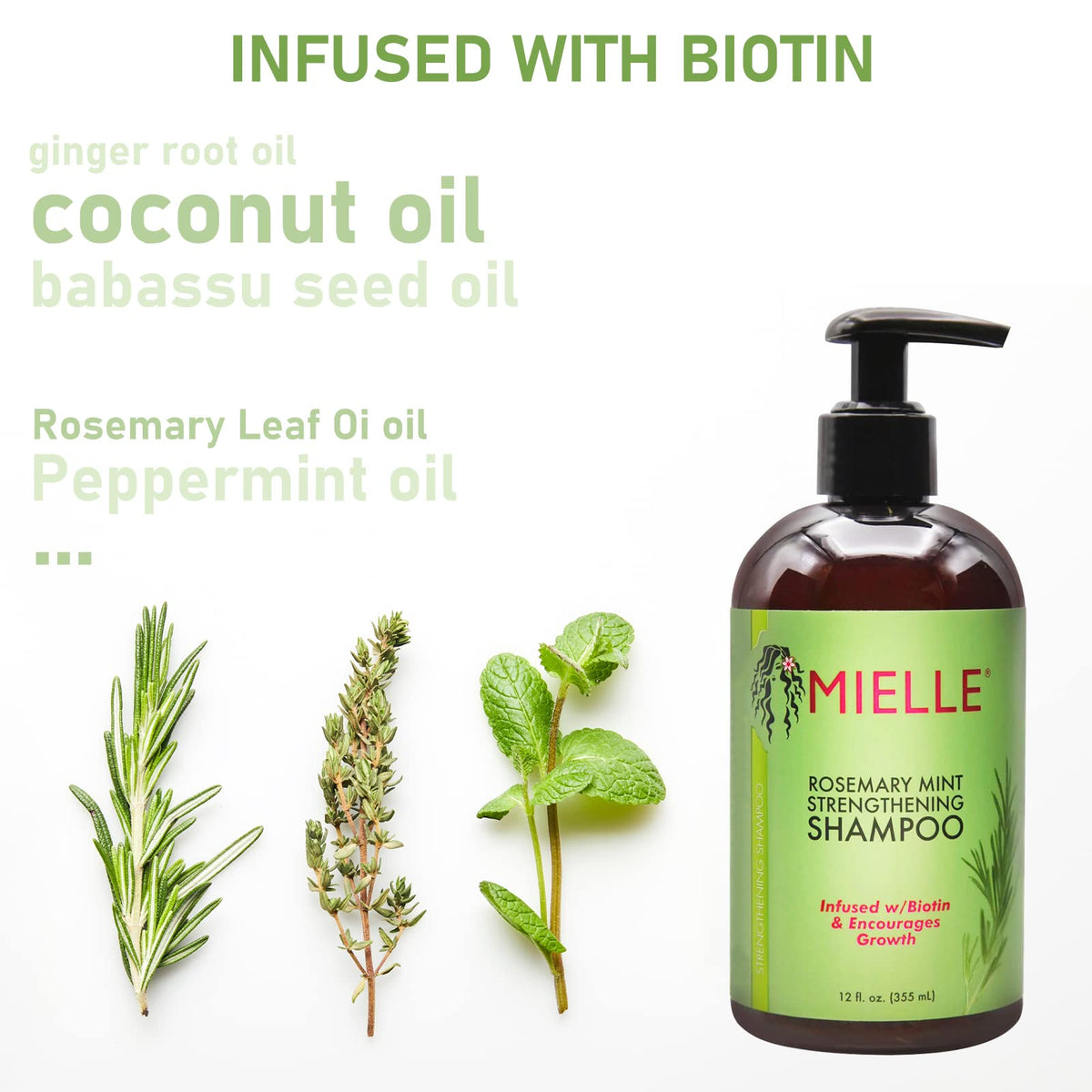 Superhairpieces Mielle Rosemary Mint - Champú