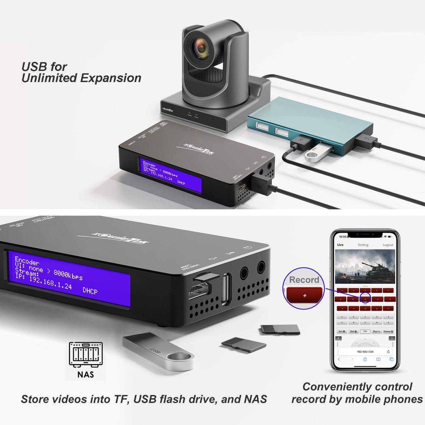 4K HDMI Video Encoder/Decoder, ZowieBox, UVC Converter, SRT/RTMP(S)/RTSP Encoder Decoder, Pass-Through Video Capture, HDMI Extender, Live Streaming to YouTube
