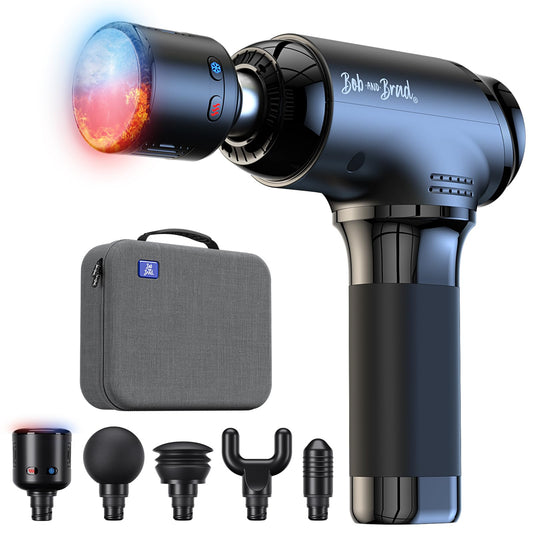 BOB AND BRAD - Pistola de masaje T2 Pro con calor y frío, masajeador muscular, masajeador eléctrico de espalda para atletas profesionales en casa
