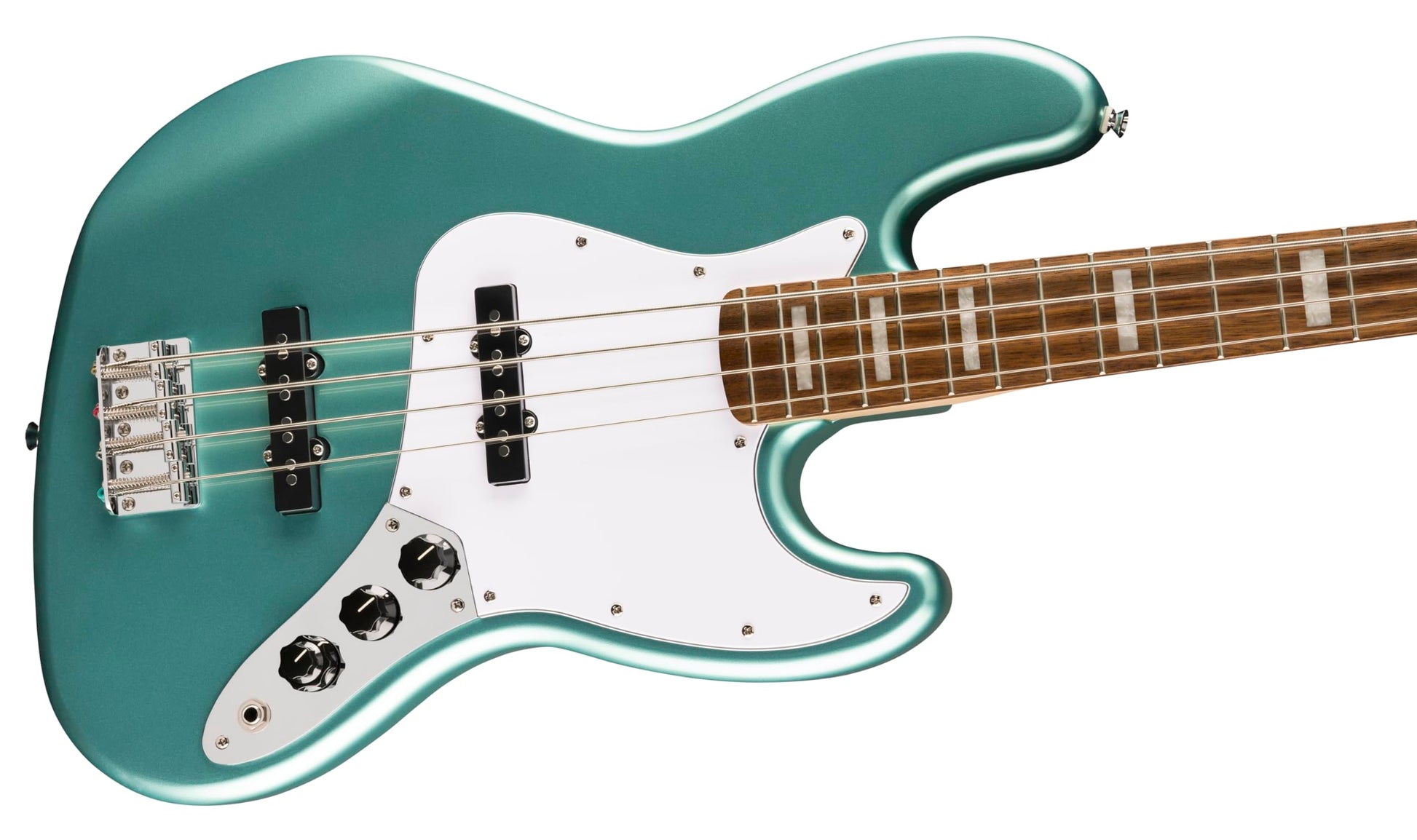 Affinity Series® Active Jazz Bass®, Laurel Fingerboard, White Pickguard, Mystic Sea Foam Green
