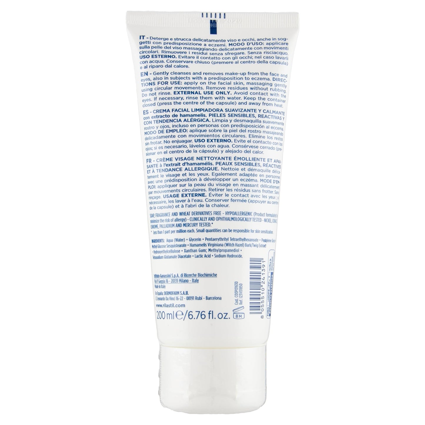 Rilastil Difesa Emollient 200ml Crema Limpiadora