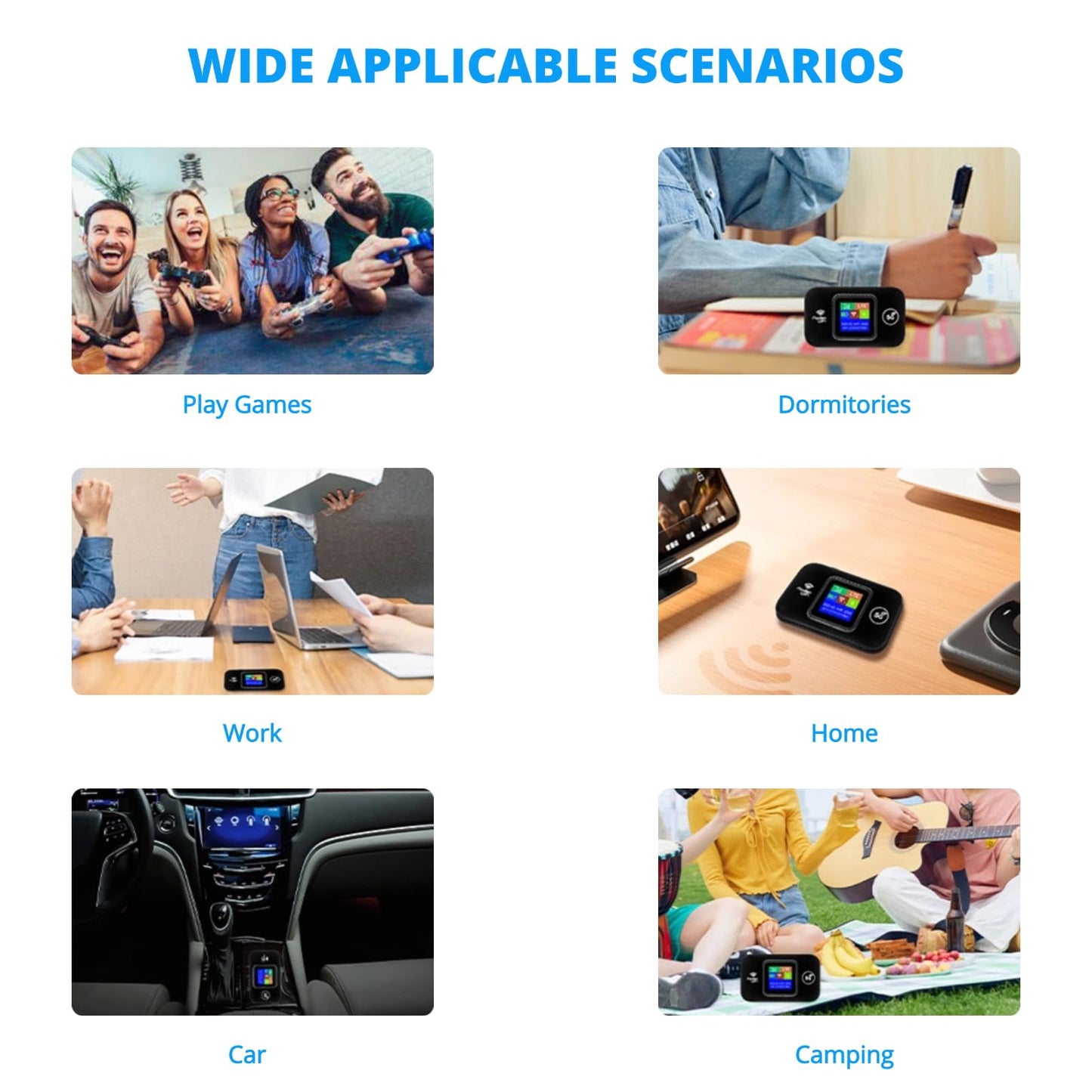 Yunseity Hotspot Móvil WiFi 4G LTE, Dispositivo WiFi Inalámbrico Portátil de Bolsillo con Velocidad de hasta 150 Mbps con Ranura para Tarjeta SIM, Conecta hasta 10 Dispositivos, Red