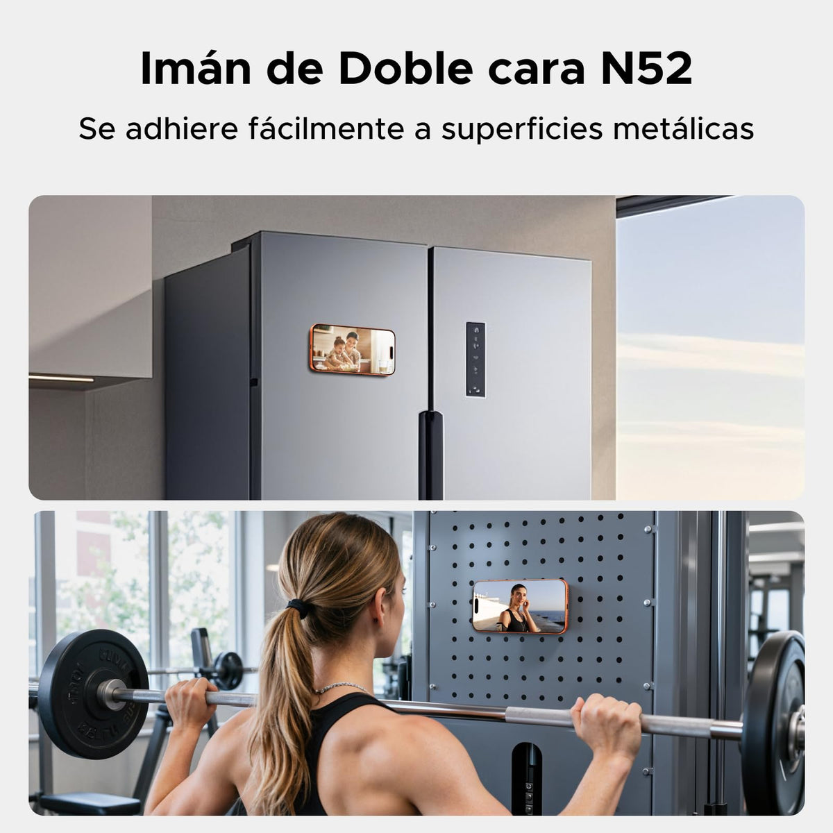 Soporte Magnético UGREEN Plata con Anillo de Doble Cara para Celular