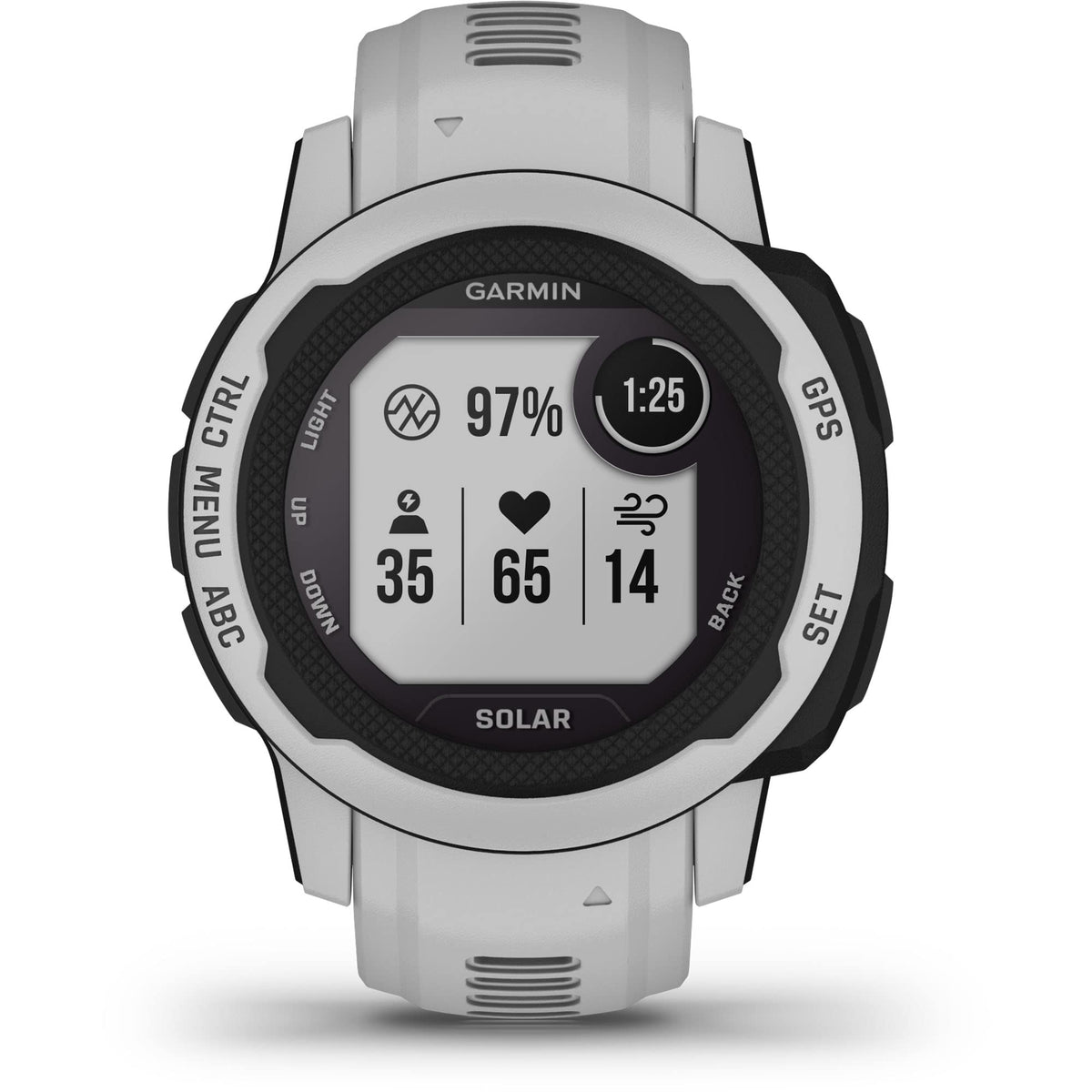 Reloj GPS Garmin Instinct 2S Solar Gris Niebla con Carga Solar y Soporte Multi-GNSS (Reacondicionado)