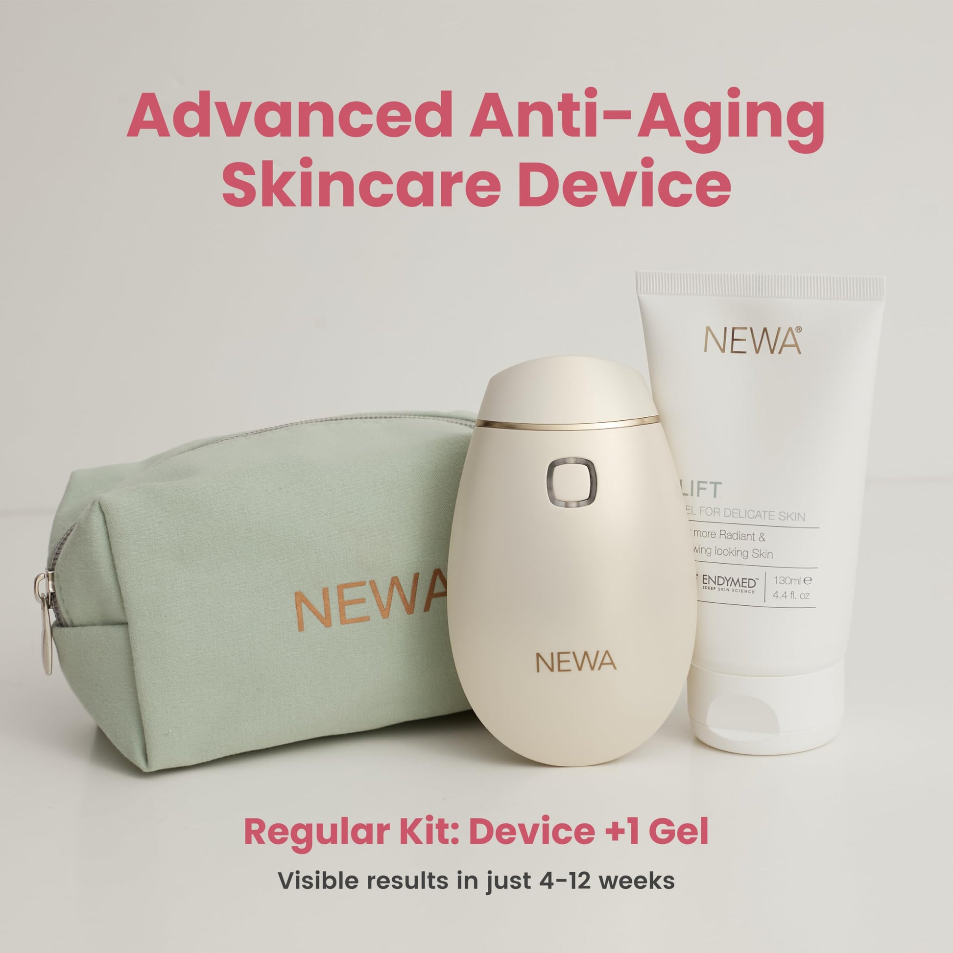 Sistema de cuidado de la piel NEWA, tratamiento facial antienvejecimiento, tecnología de reafirmación de la piel para uso doméstico. El nuevo colágeno que desencadena reduce las arrugas, estira y levanta la piel. FDA despejado, color rosa, Lavanda