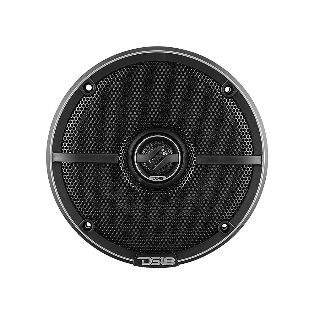 DS18 ZXI-654 - Altavoz coaxial de Audio para Coche (6,5 Pulgadas, con Tweeter de neodimio Integrado y Cono de Kevlar, 2 vías, 240 W, máx. 4 Ohm (2 Altavoces)