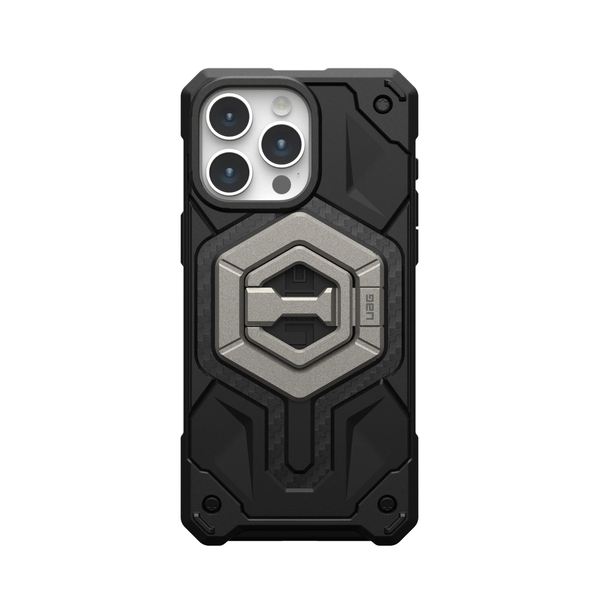 Soporte Magnético Urban Armor Gear UAG Negro con Anillo Metálico Extraíble y Rotación de 360° Compatible con MagSafe