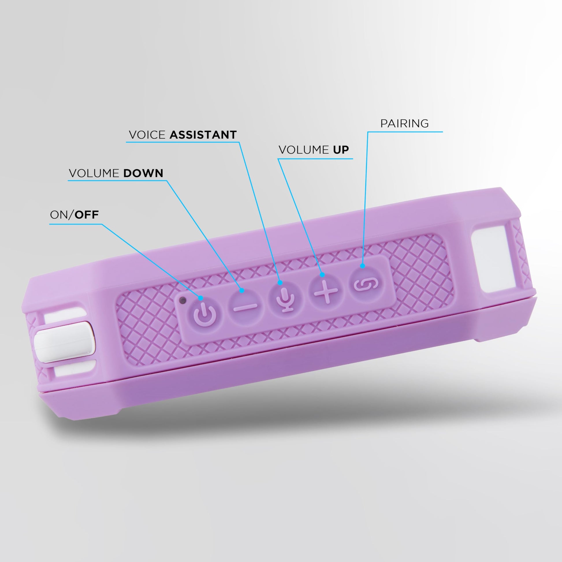 Altec Lansing HydraMini 2.0 Altavoz Bluetooth portátil, IP67 impermeable, 12 horas de reproducción, emparejamiento inalámbrico, carga rápida USB-C, magnético, asistente de voz integrado