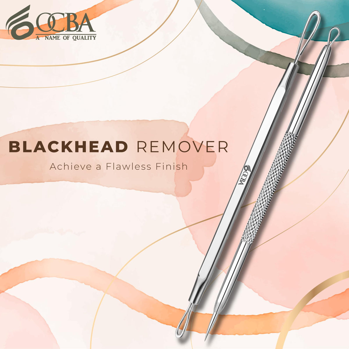 OCBA - 2 piezas de removedor de puntos negros profesional para el cuidado de la piel, tratamiento de puntos negros, herramienta de eliminación de puntos negros, para manchas, comedones, espinillas