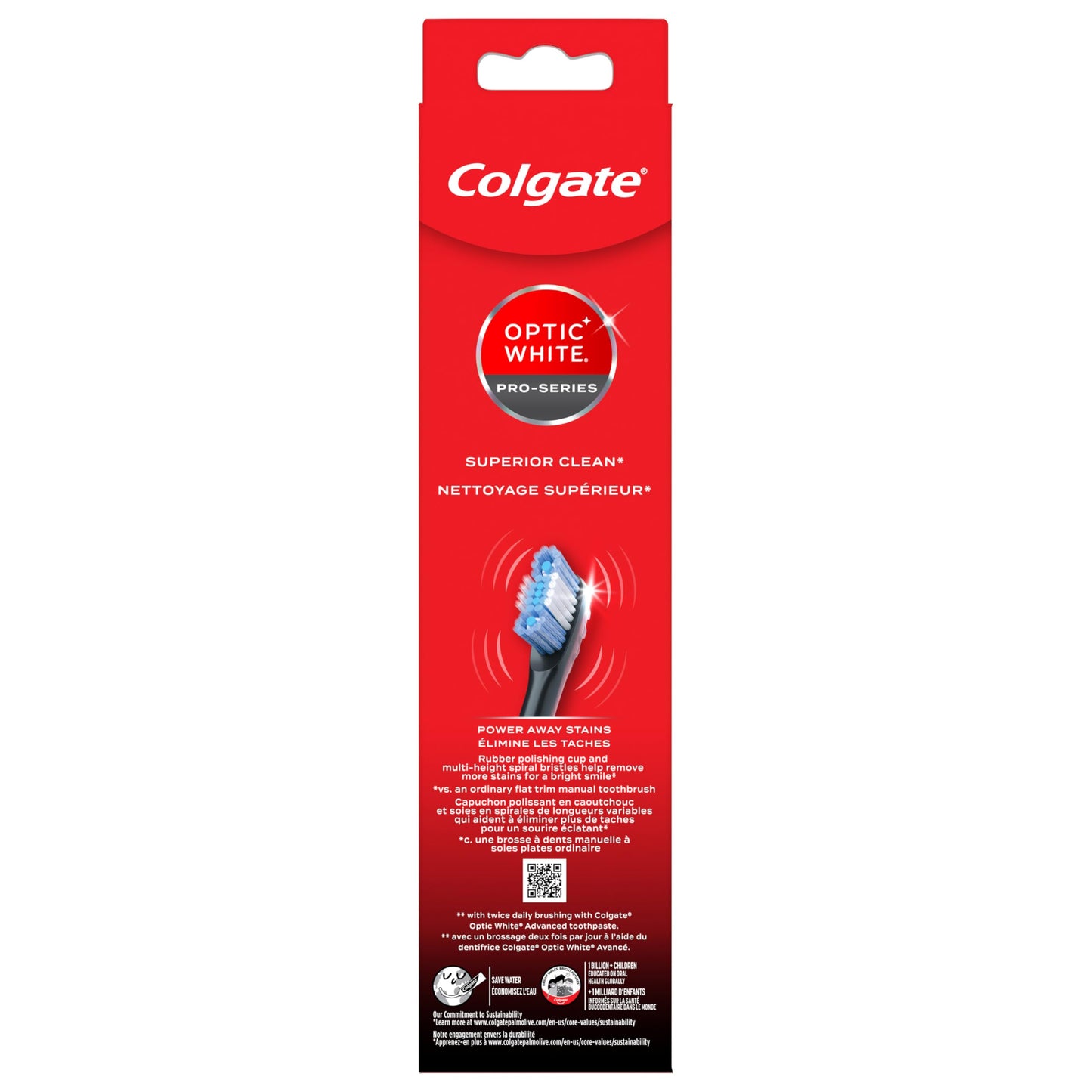 Colgate cepillo para polvo de dientes de batería Whte Pro-Series 360 Optic
