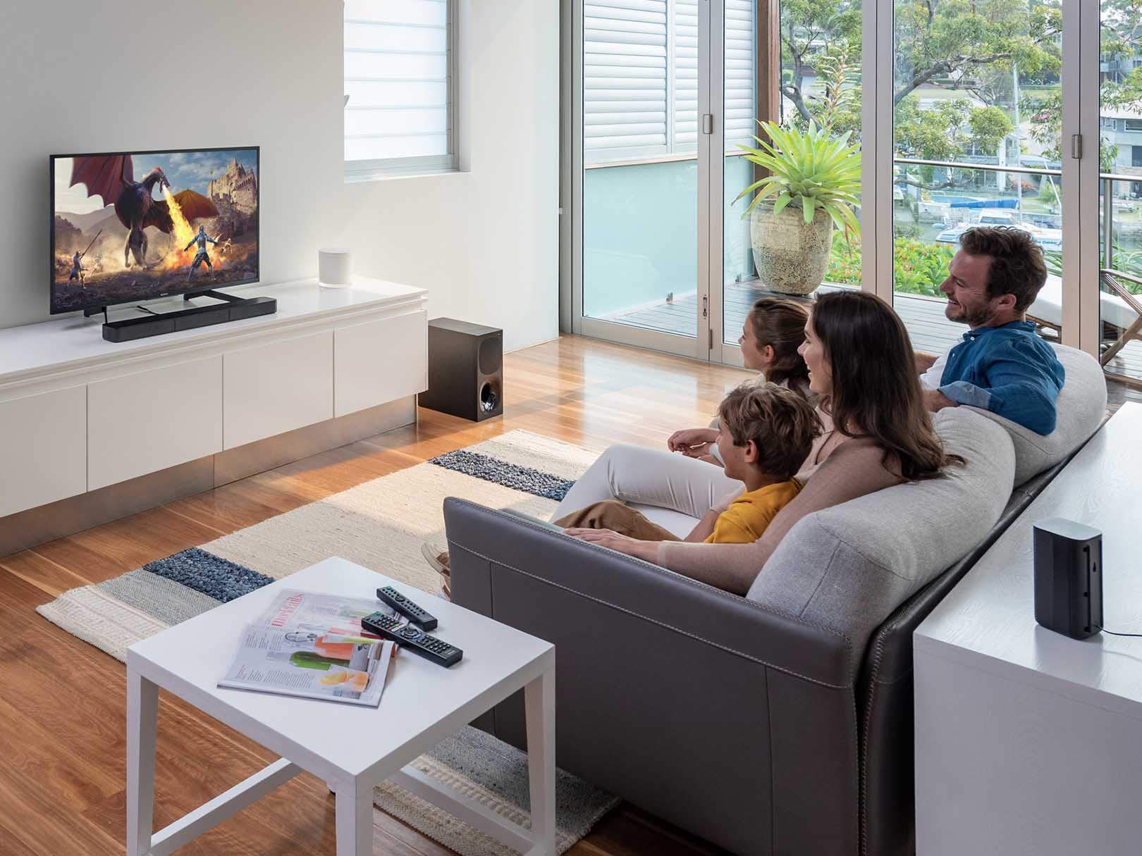 Sony Sistema de teatro Sony en casa de 5.1 canales con barra de sonido | HT-S20R