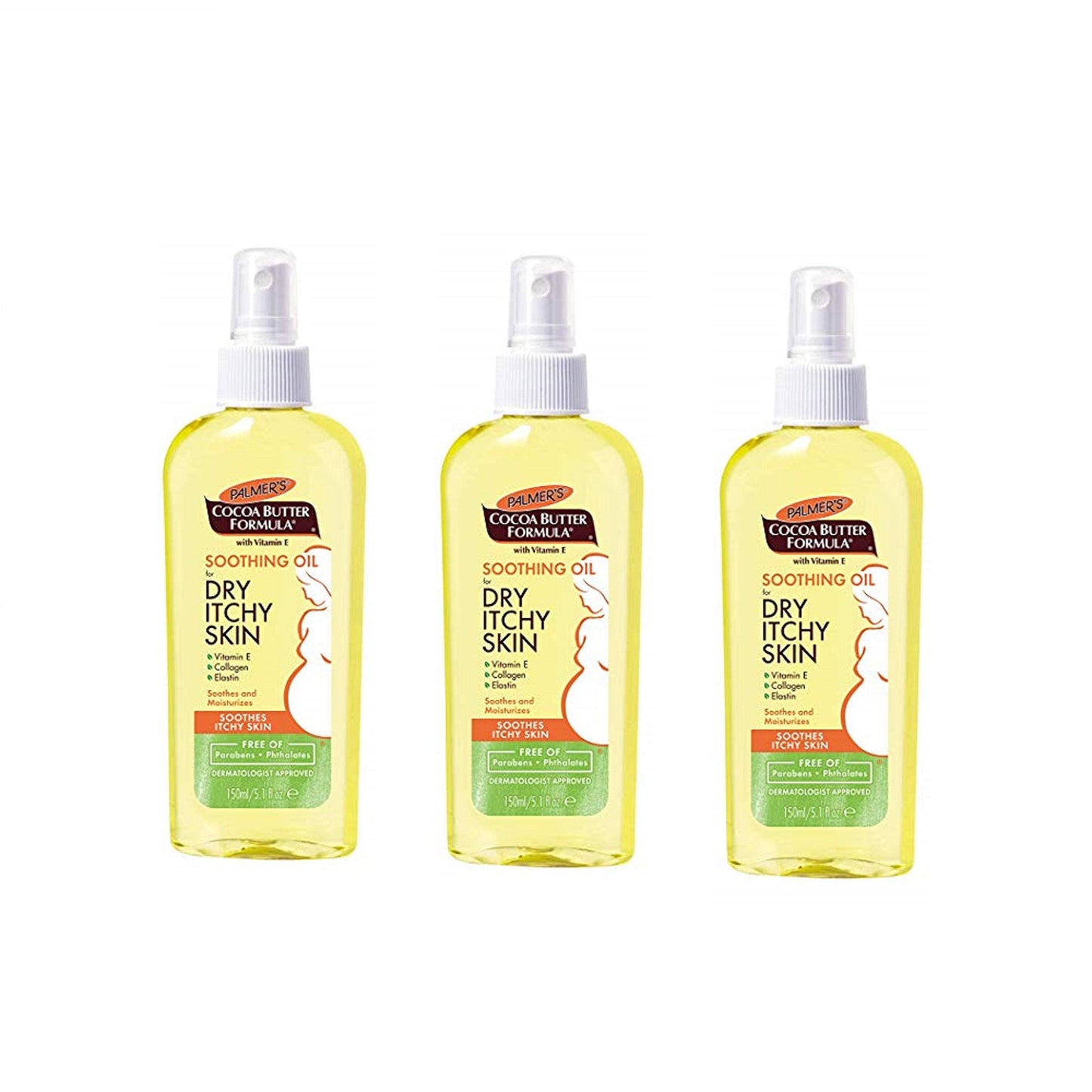 Palmer's Cocoa Butter Formula Soothing Oil for Dry Itchy Skin - 5.1 fl oz (Pack of 3) by Palmer's