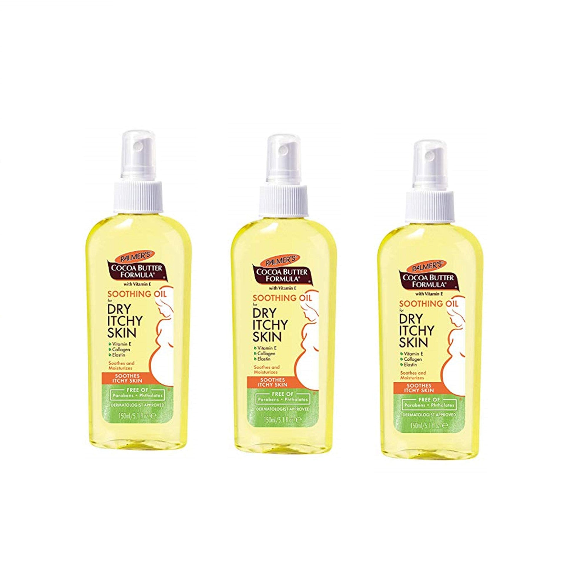 Palmer's Cocoa Butter Formula Soothing Oil for Dry Itchy Skin - 5.1 fl oz (Pack of 3) by Palmer's