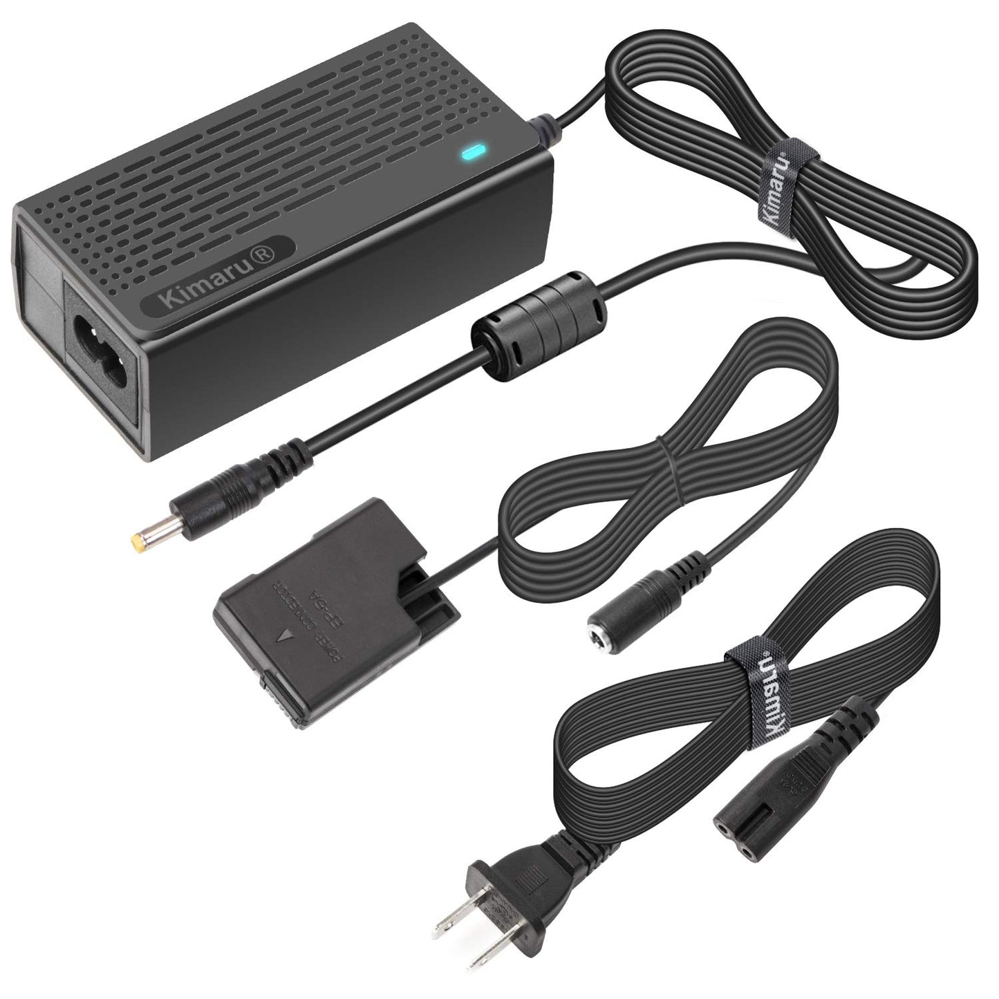 Kimaru EH-5a Adaptador de alimentación CA EN-EL14 Batería Dummy EP-5A Kit de acoplador DC para cámaras D3500 D3200 D5100 D5200 D5300 D5500 D5600 D3100 D3300 D3400.