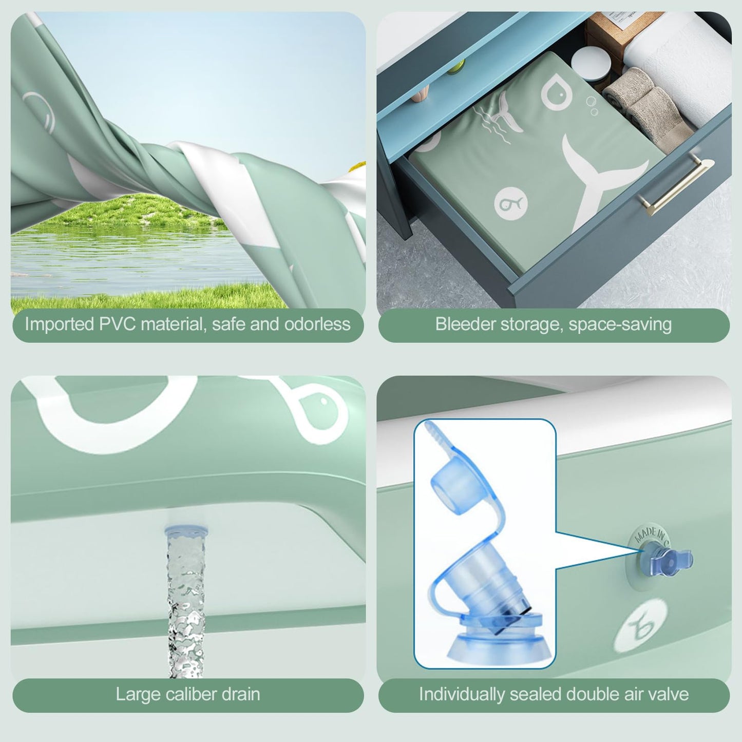 Piscina Hinchable Ergocar Azul con Tobogán Incorporado para Niños y Adultos