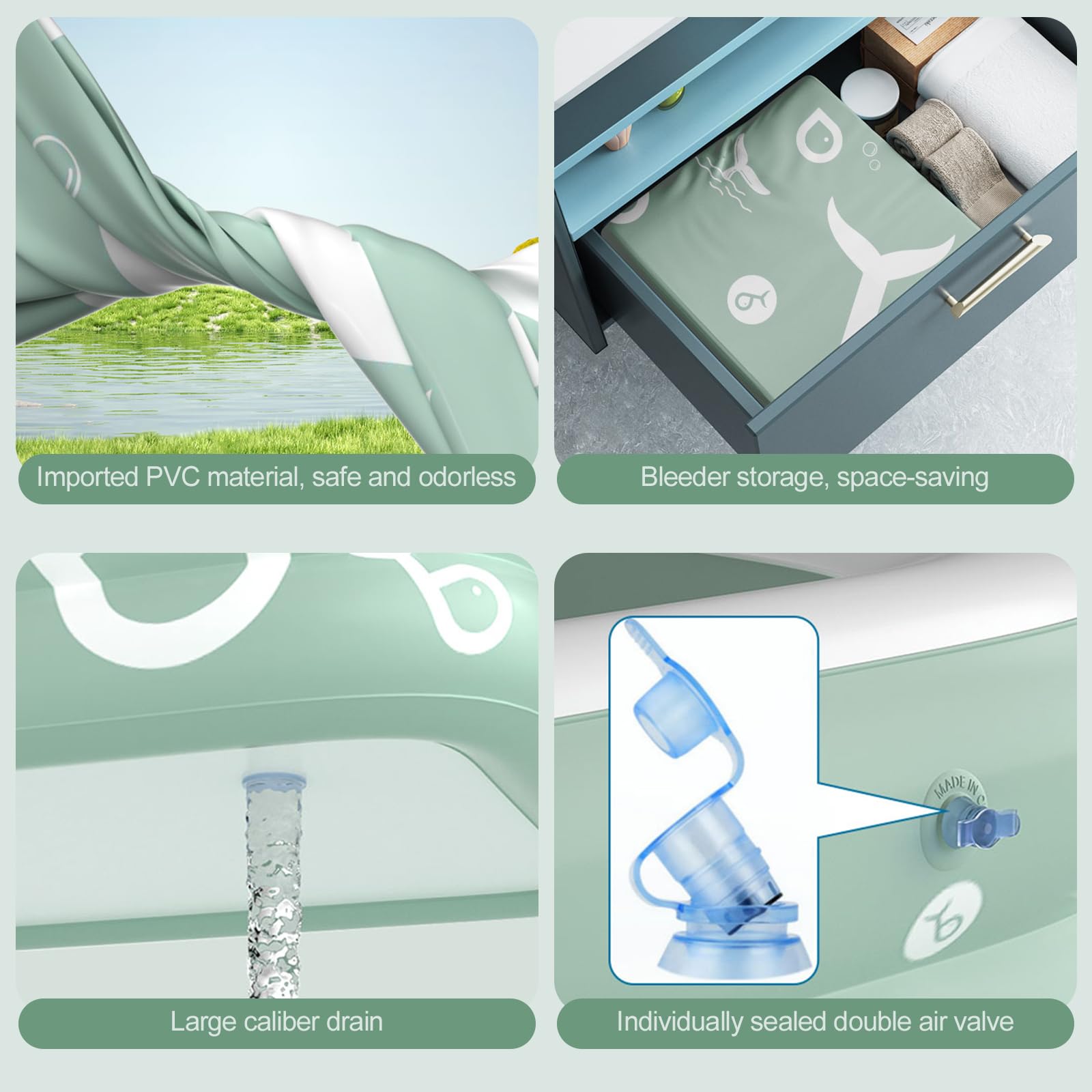 Piscina Hinchable Ergocar Azul con Tobogán Incorporado para Niños y Adultos