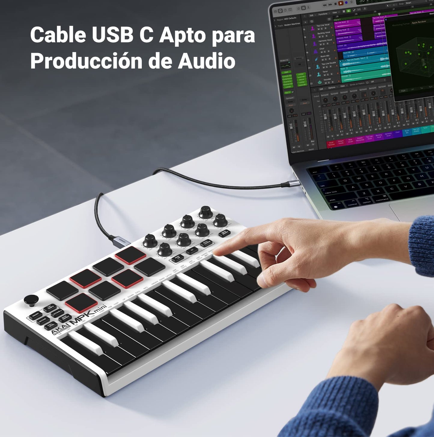 Cable de Impresora UGREEN Gris USB C a USB Tipo B 2.0 para HP Epson 2 Metro