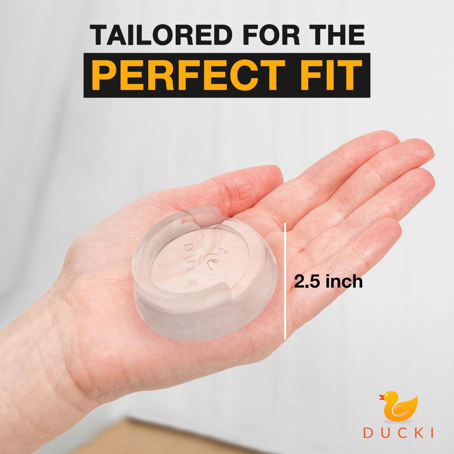 Ducki - Protector de pared para puerta de bebé, autoadhesivo, duradero y reutilizable, para bebés, puertas de mascotas, piezas de repuesto, protectores contra arañazos en la puerta, kit de seguridad
