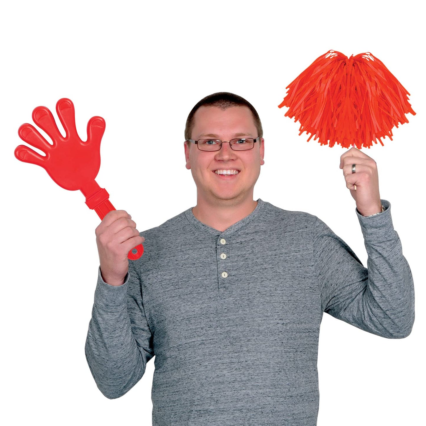 Beistle 60940-R Giant Hand Clapper, 15-Inch, Red