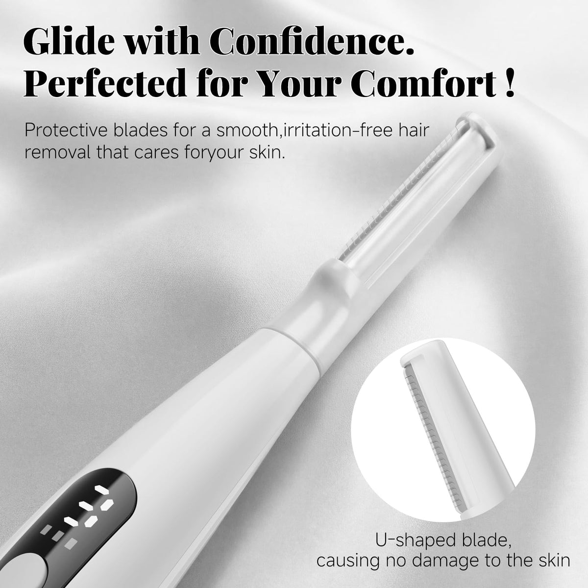 Sonic Dermaplane - Maquinilla de afeitar para mujer, herramienta de dermatiamiento recargable con 8 cuchillas de dermatiamiento y aceite facial, 3 velocidades para eliminar pelusa de melocotón y