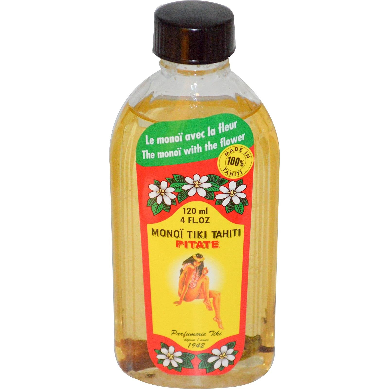 Monoi Tiare Tahiti Pitate Tahiti, Scented Coconut Oil, 4 fl oz by Monoi Tiare
