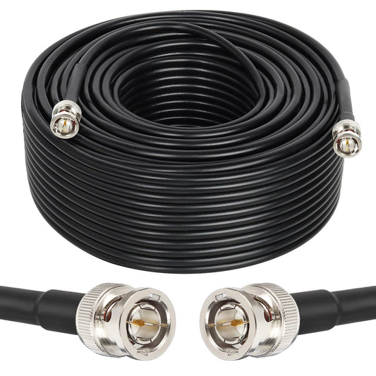XRDS -RF Cables SDI 12G 45.7m, Cable de Video SDI 3G/6G/12G 75ohm BNC Macho Soporta HD-SDI/3G/6G-SDI/4K/8K para Cámara de Seguridad de Video Convertidor SDI