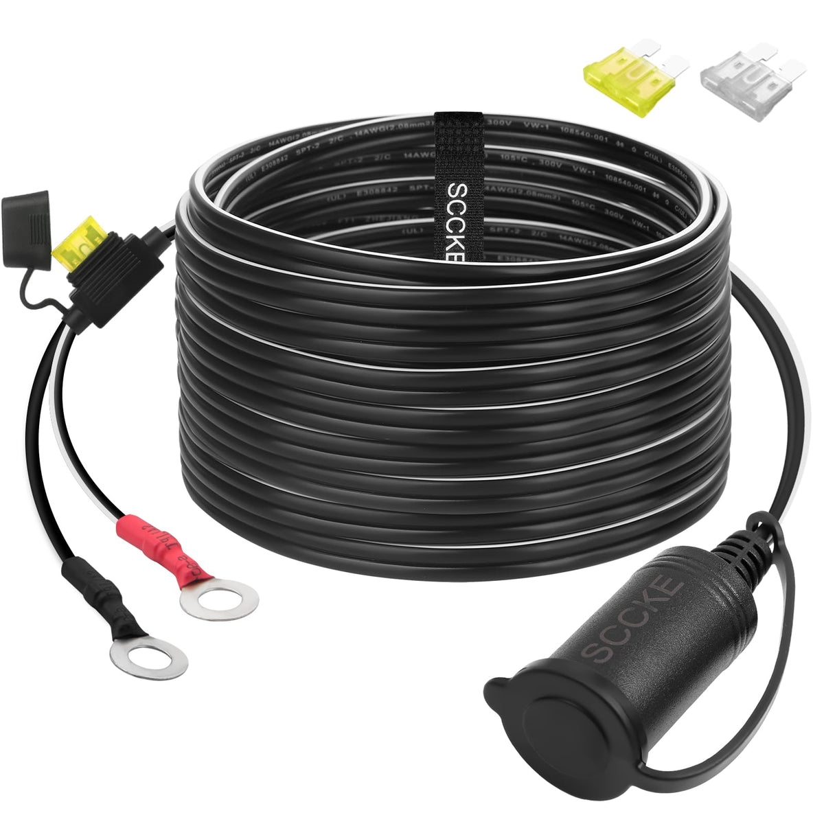 Adaptador SCCKE 14.8FT 14AWG con terminal de ojal